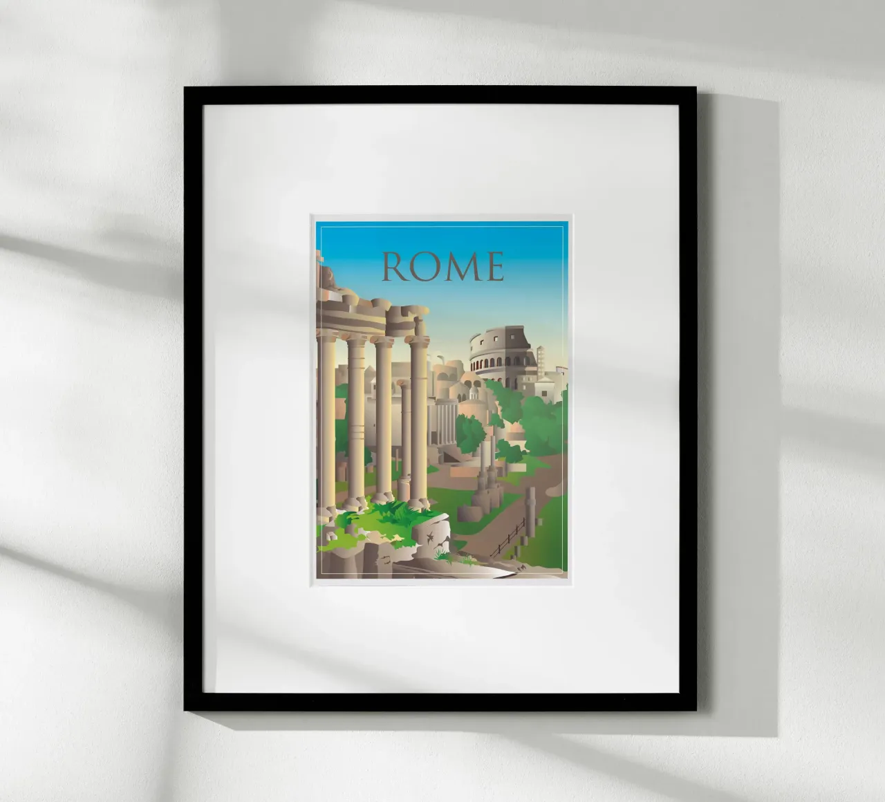 Scena del Colosseo di Roma carta hahnemühle da Charnwood Prints