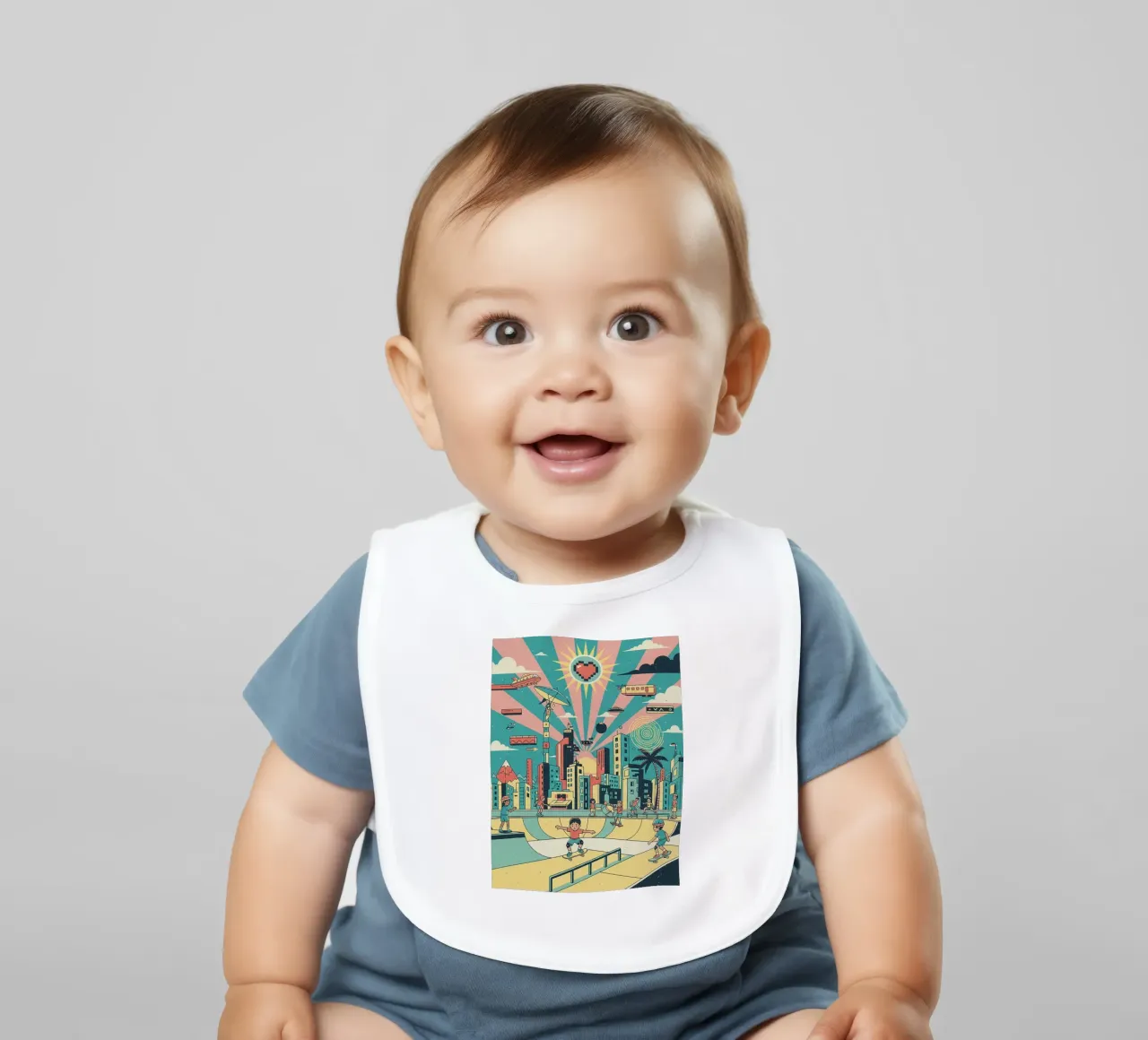 skate bavaglino da The Little Animals Club