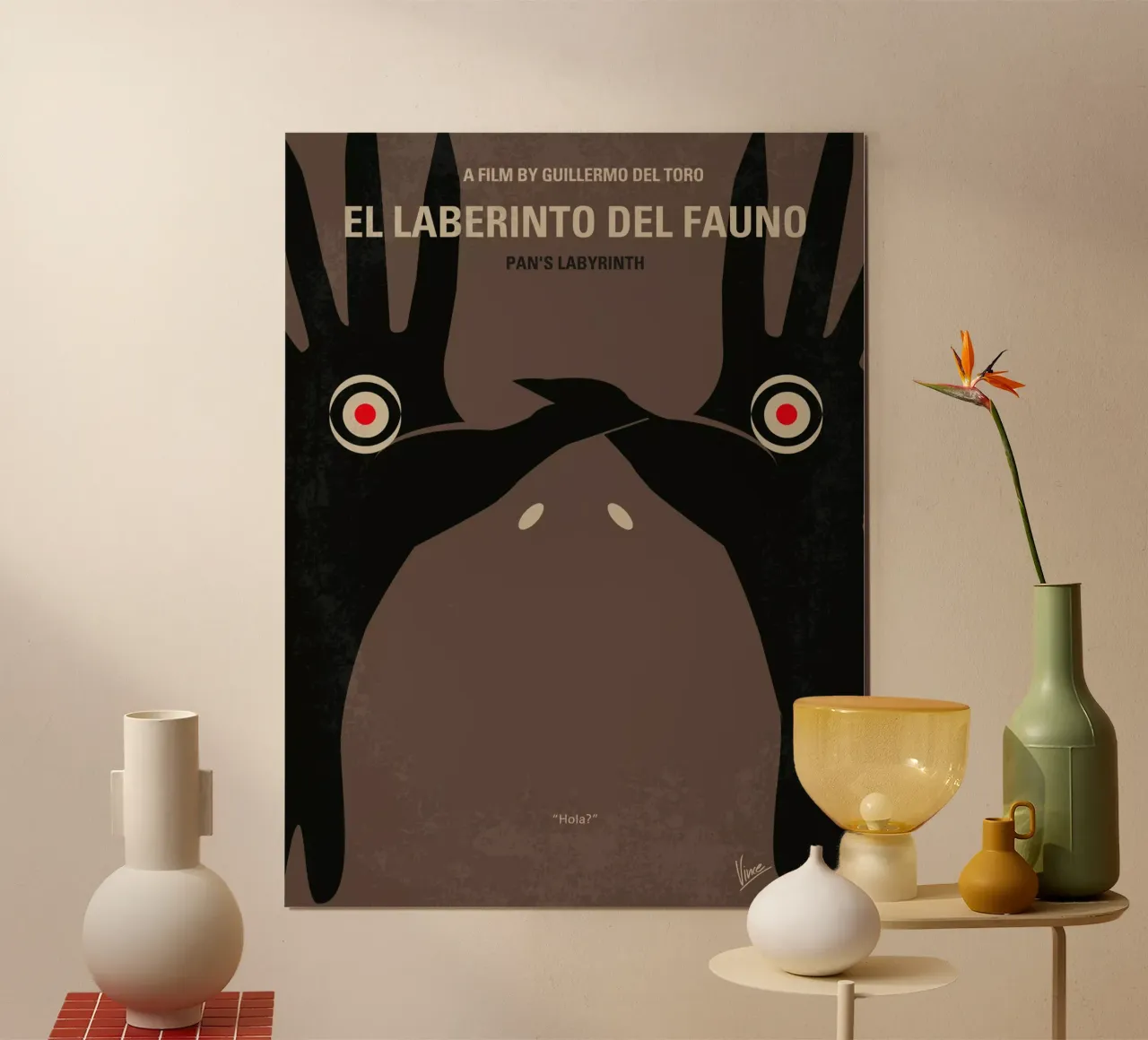 No061 My Pans Labyrinth minimal movie poster poster con telaio in legno da Chungkong