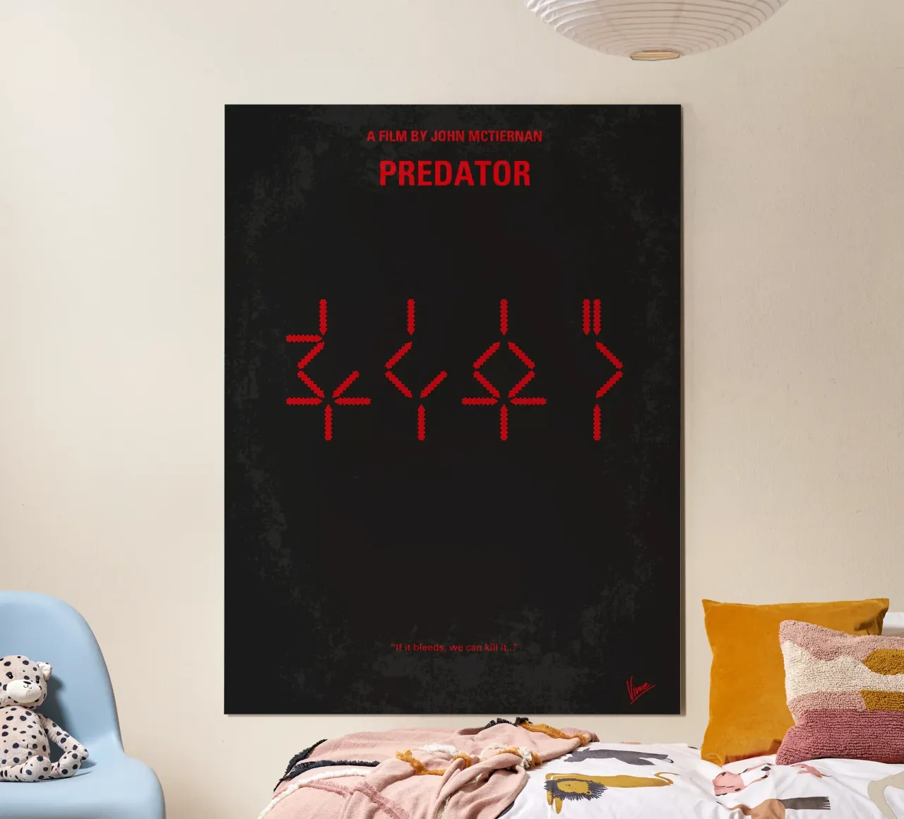 No066 My predator minimal movie poster carta hahnemühle da Chungkong