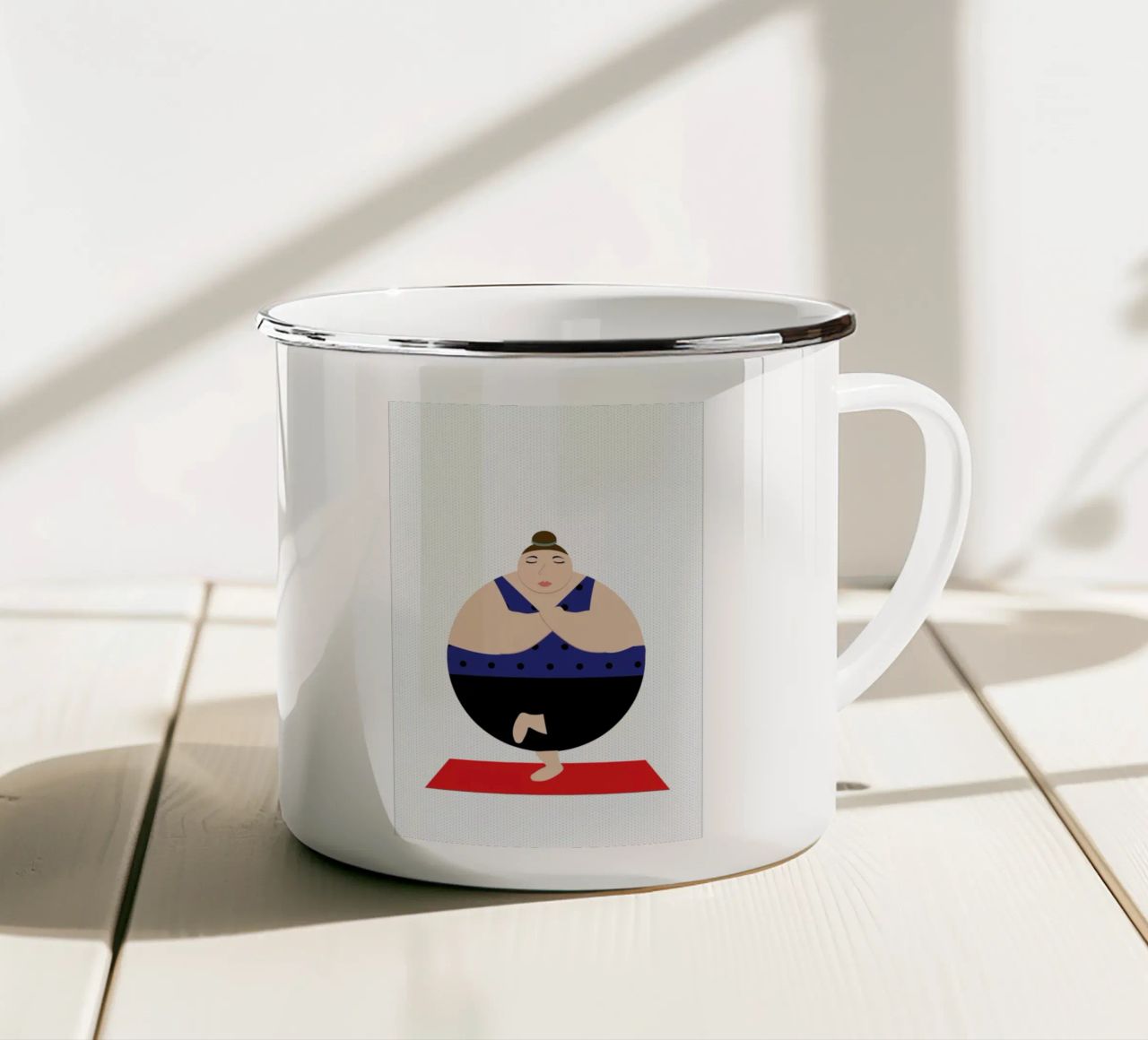 Yoginis Bright 3 tazza in smalto da Maria Kritzas