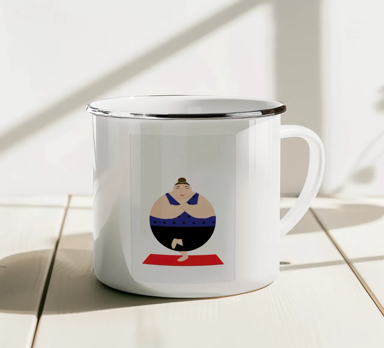 Yoginis Bright 3 tazza in smalto da Maria Kritzas