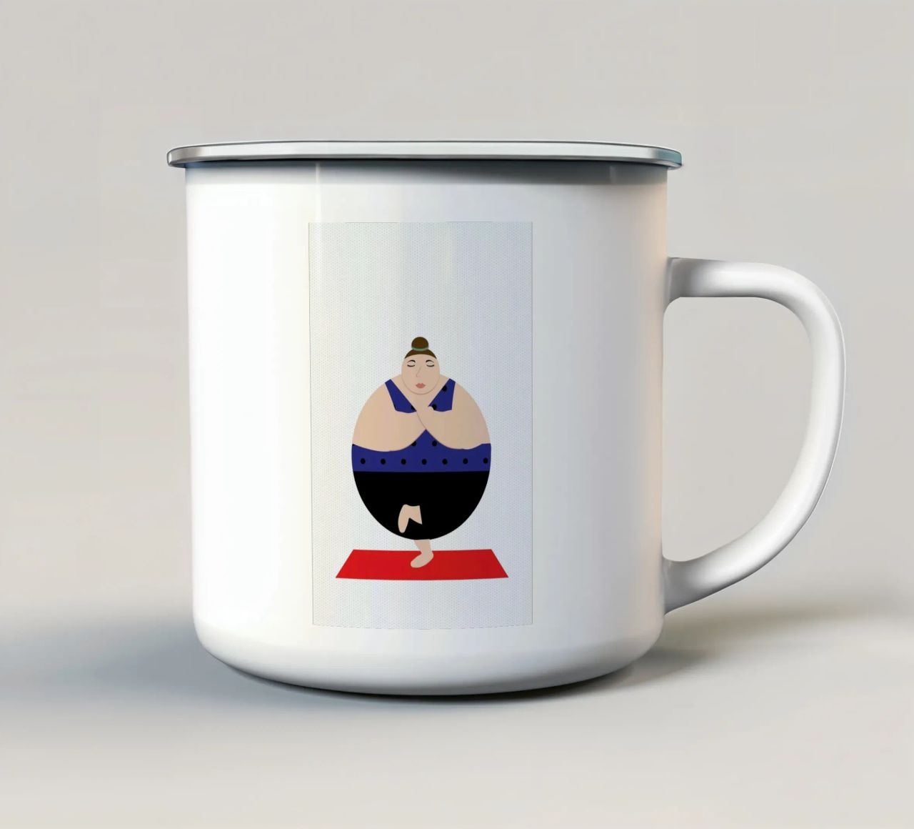 Yoginis Bright 3 tazza in smalto da Maria Kritzas