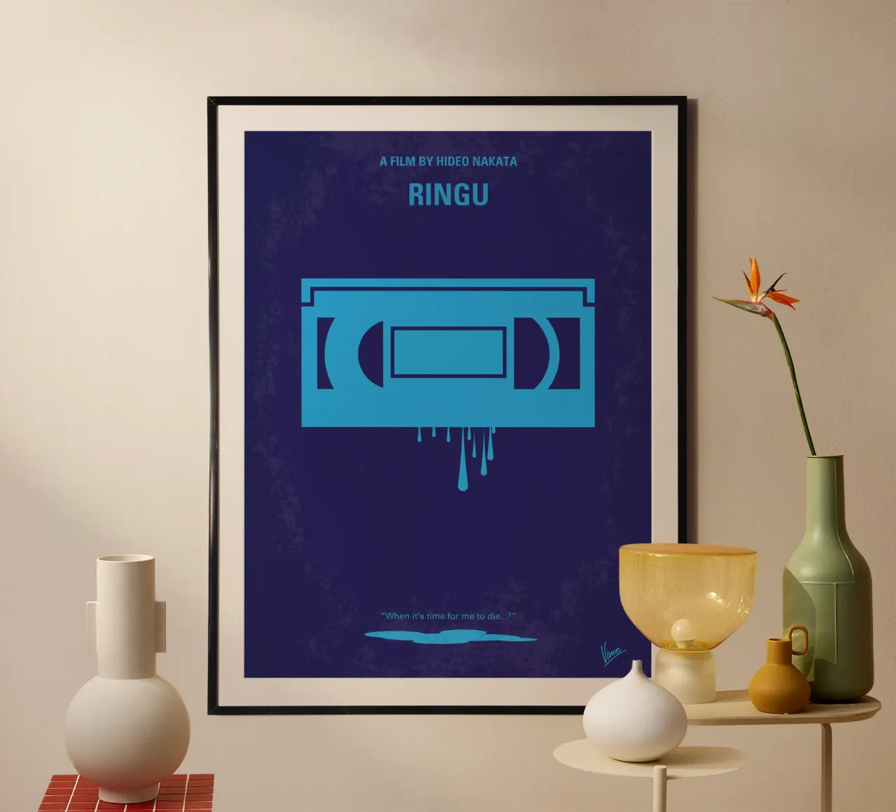 No070 My Ringu minimal movie poster poster da Chungkong