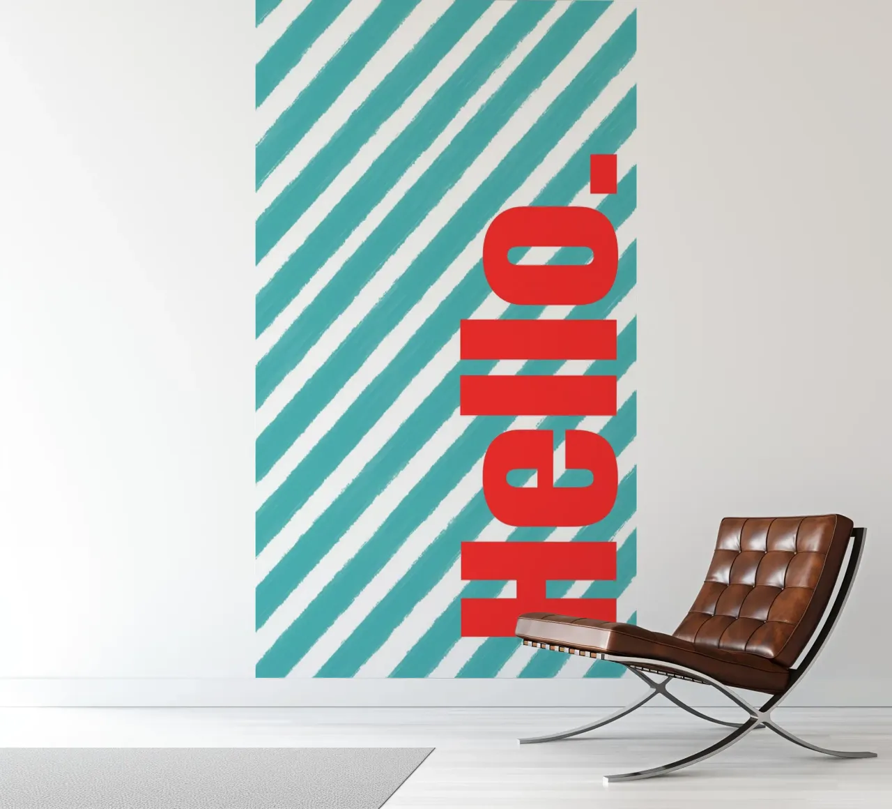 Hello fotobehang van Tabea Jule