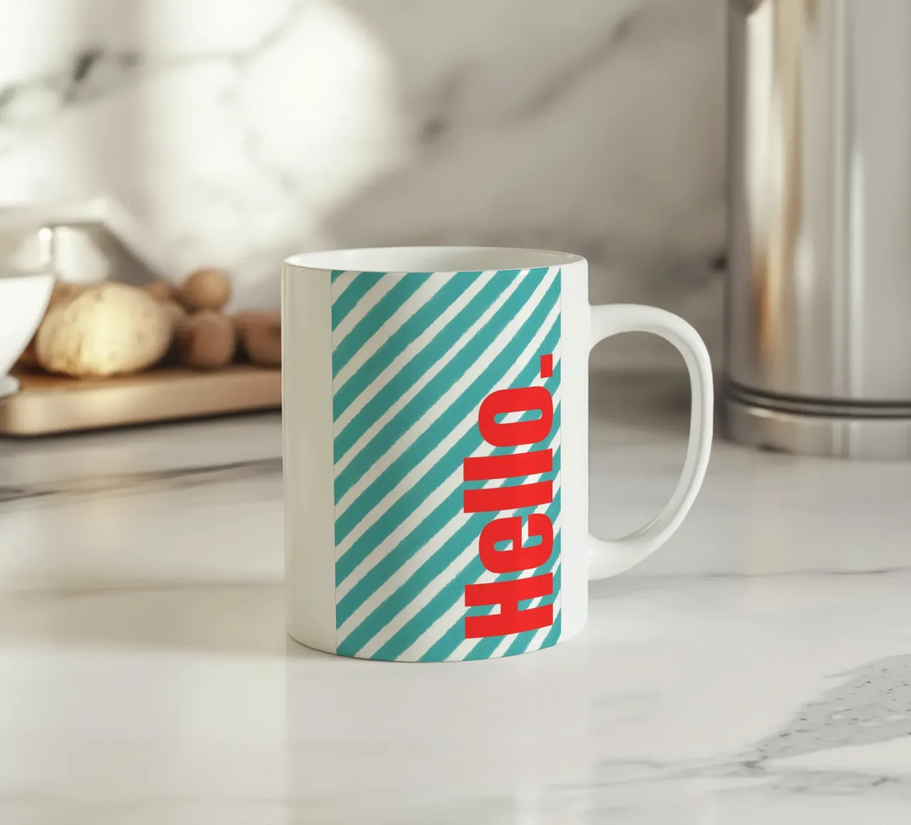 Hello ceramic mug by Tabea Jule