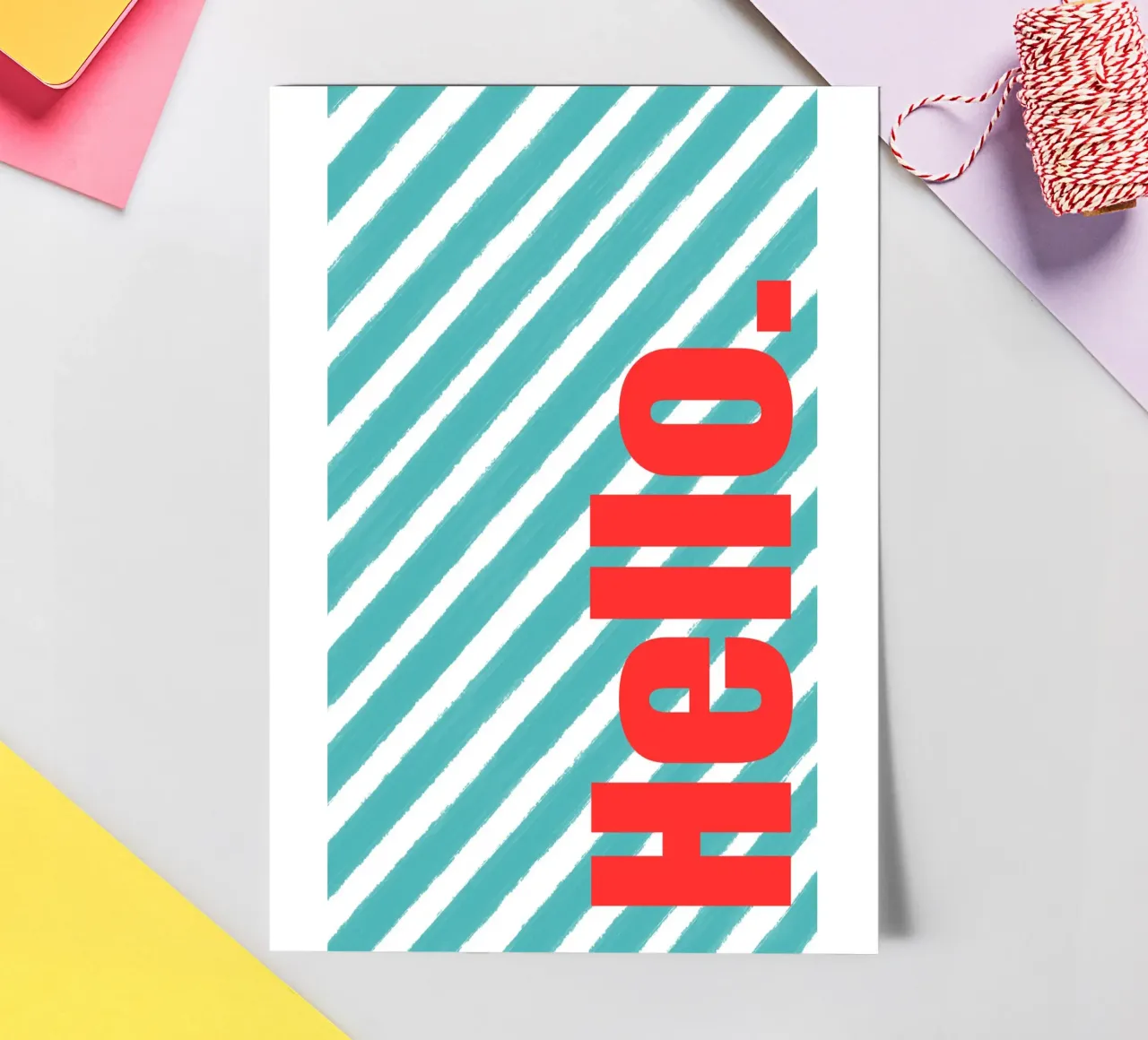 Hello sticker sheet by Tabea Jule