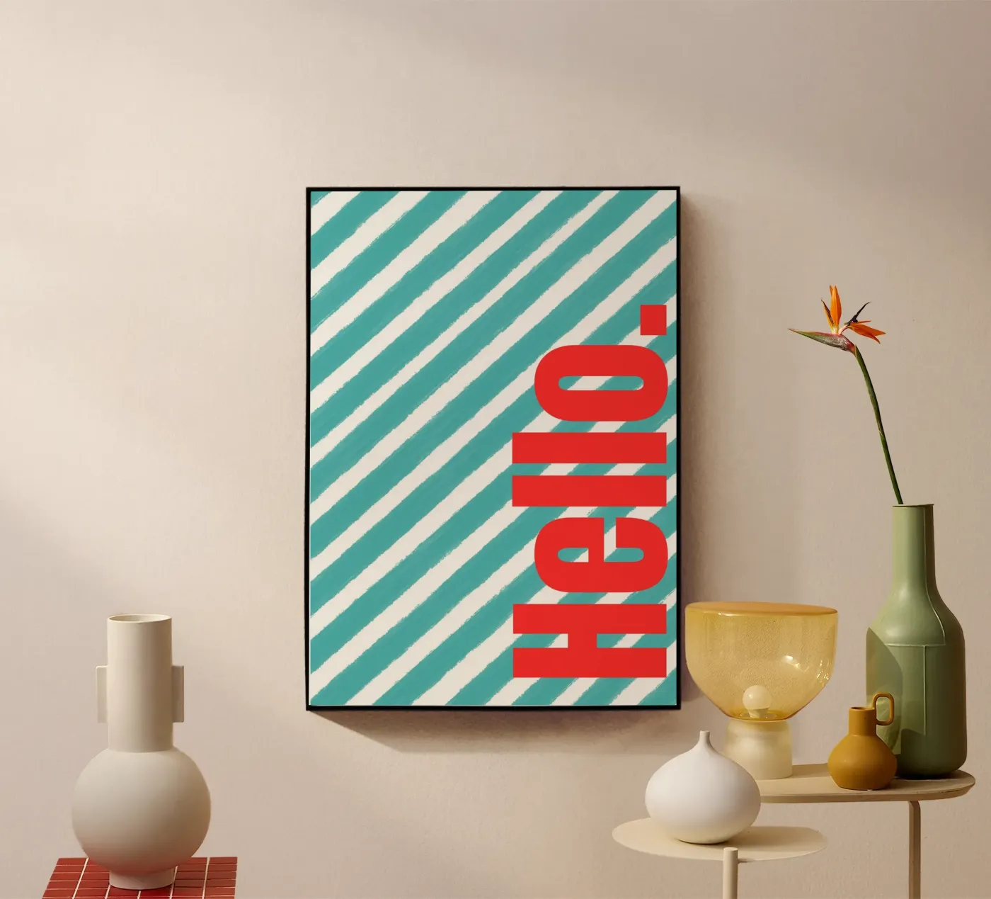 Hello Acryl-Glas von Tabea Jule