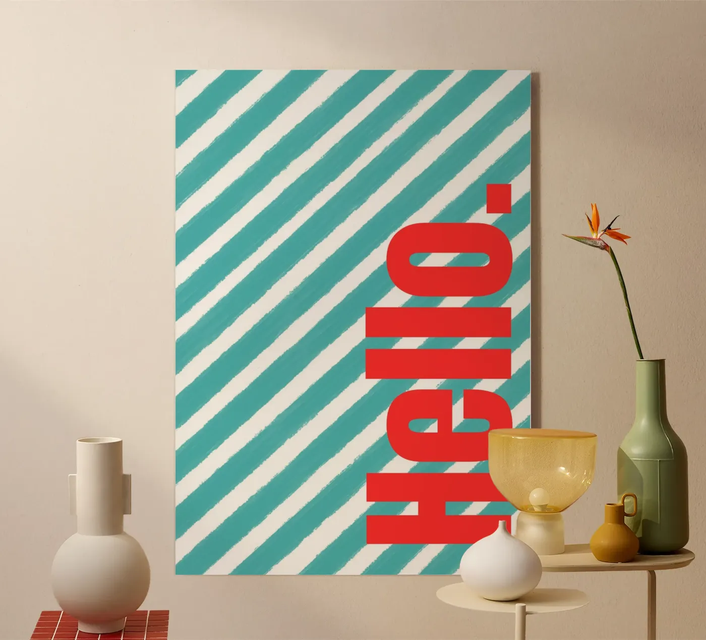 Hello Acryl-Glas von Tabea Jule