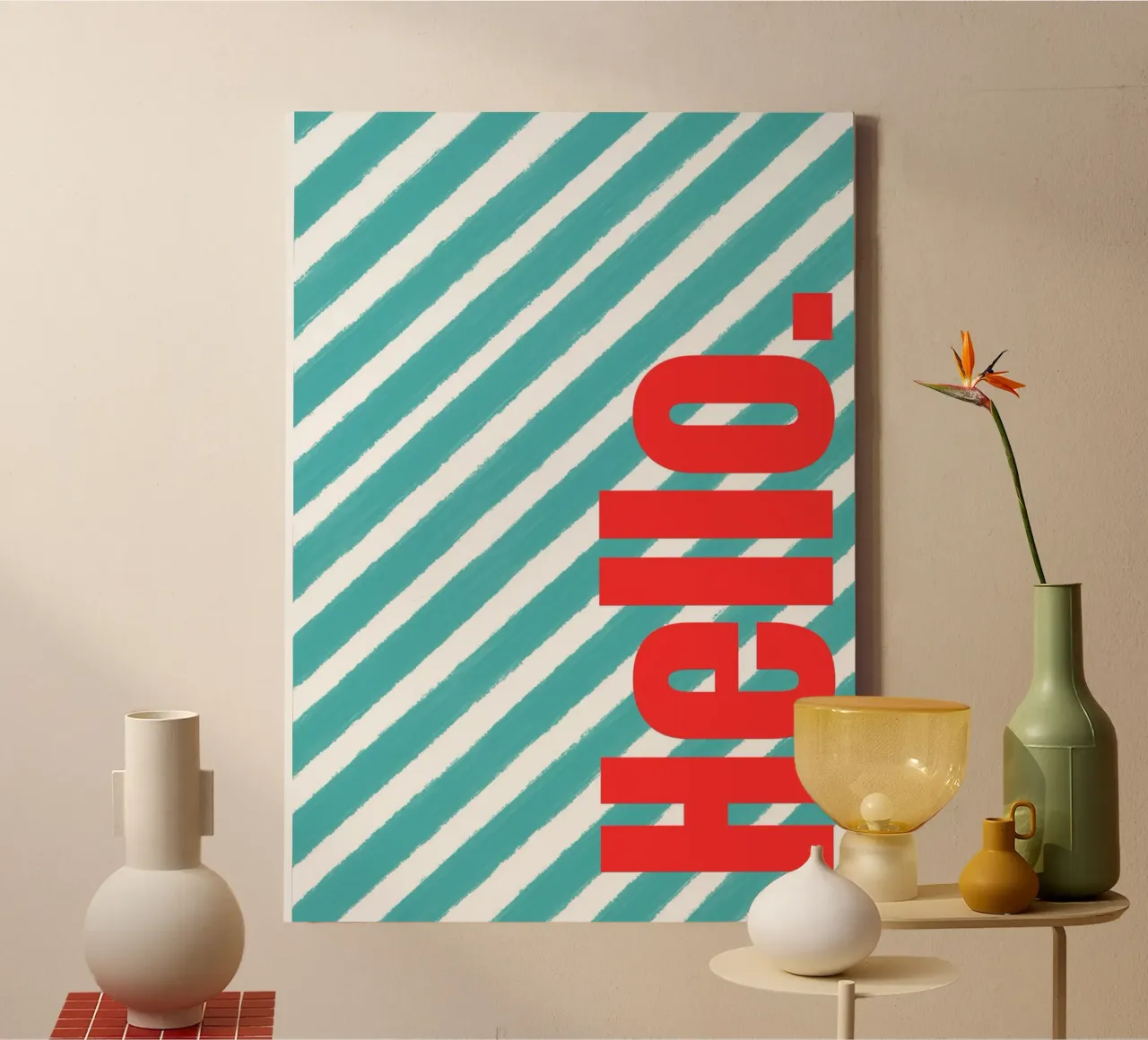 Hello canvas by Tabea Jule