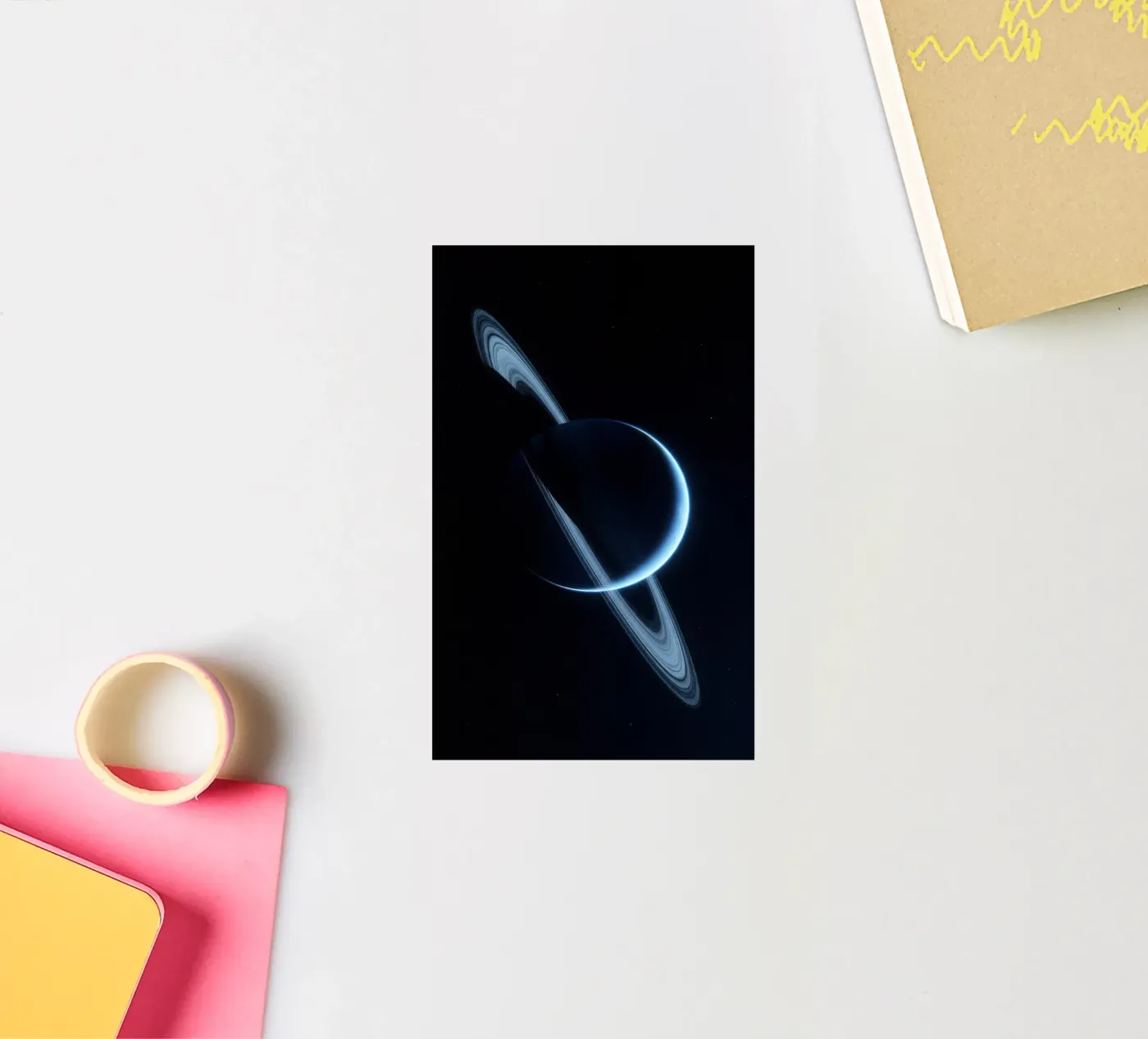 B L U E sticker by Stellar Dream Art