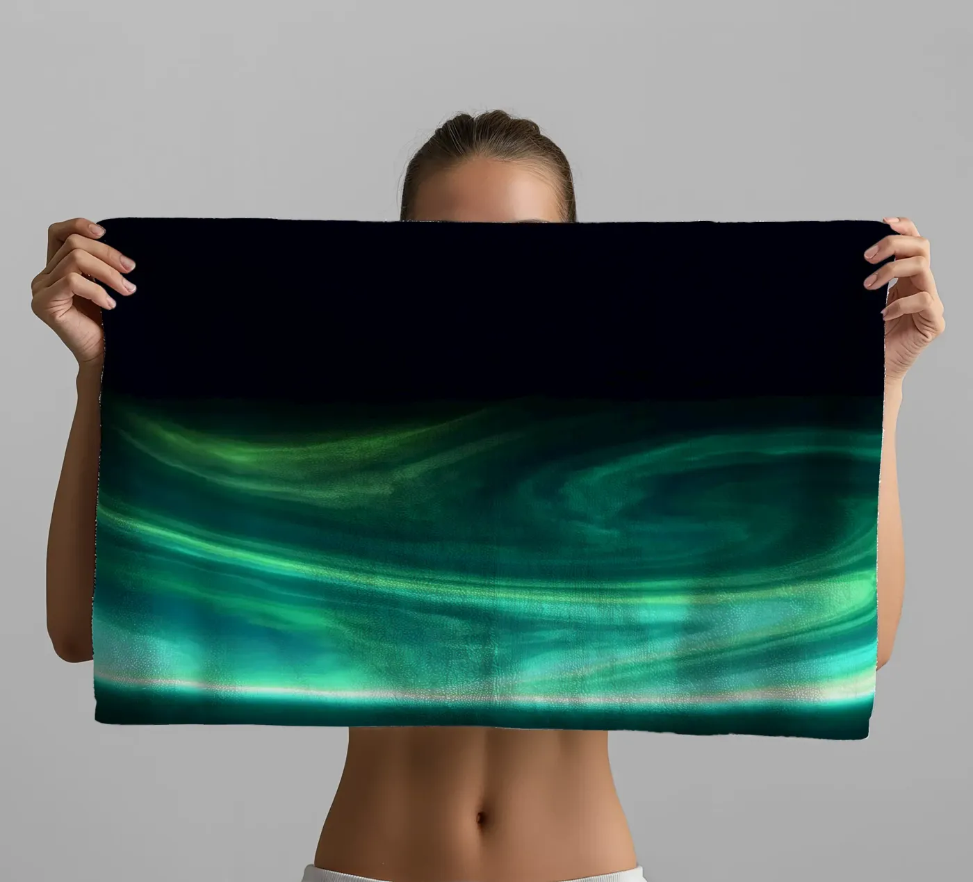 G R E E N Handtuch von Stellar Dream Art