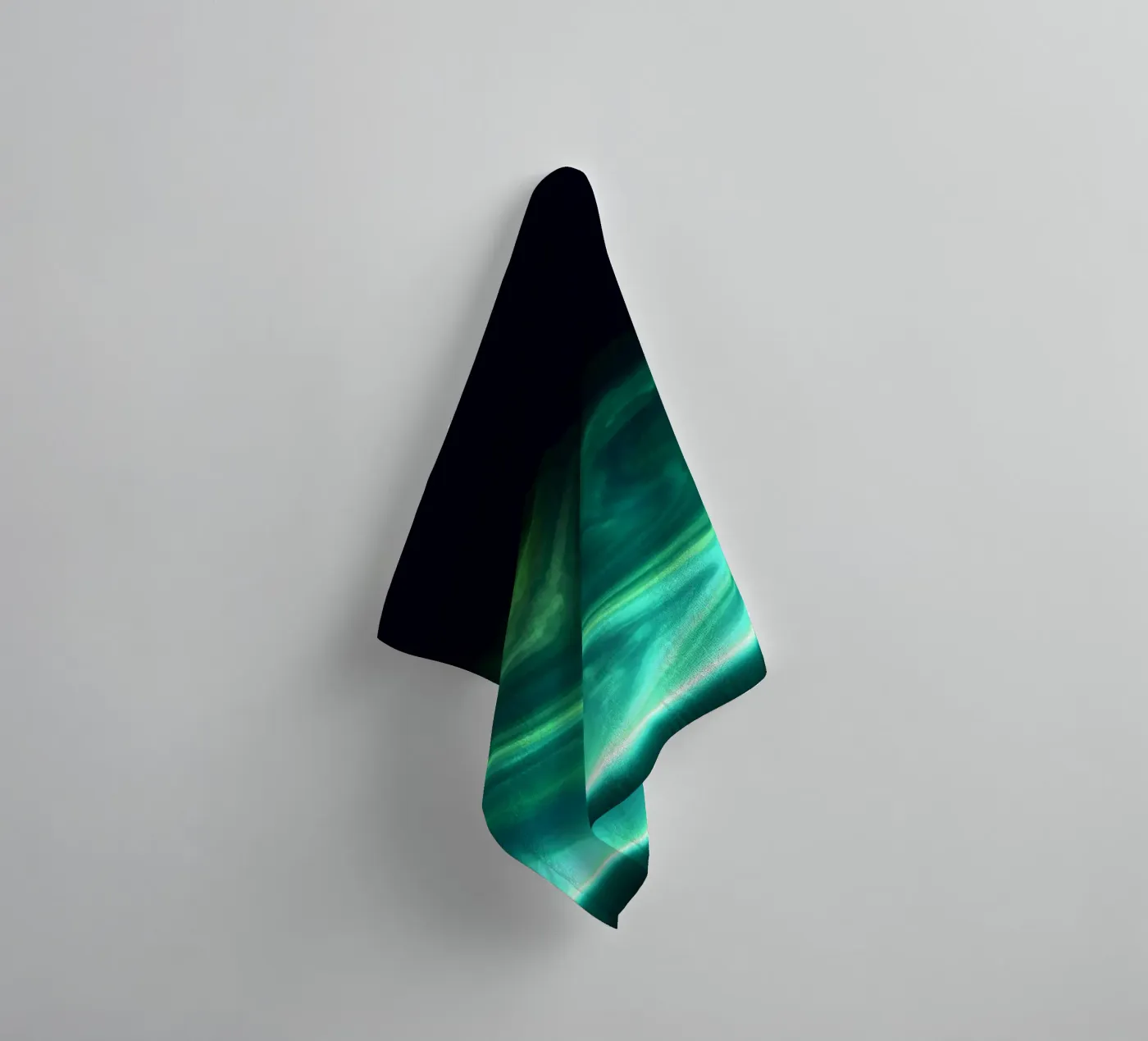 G R E E N Handtuch von Stellar Dream Art