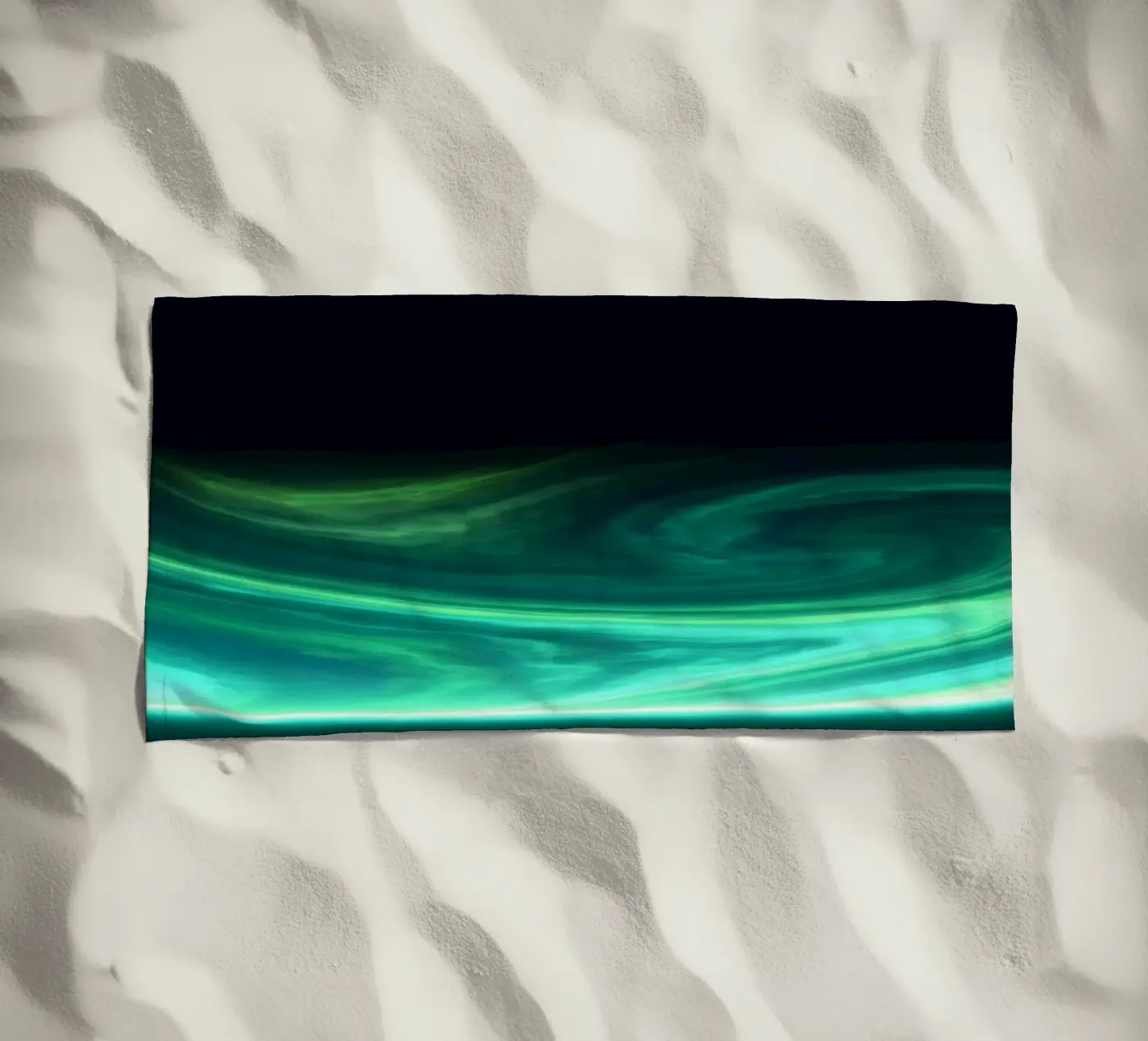 G R E E N strandhanddoek van Stellar Dream Art