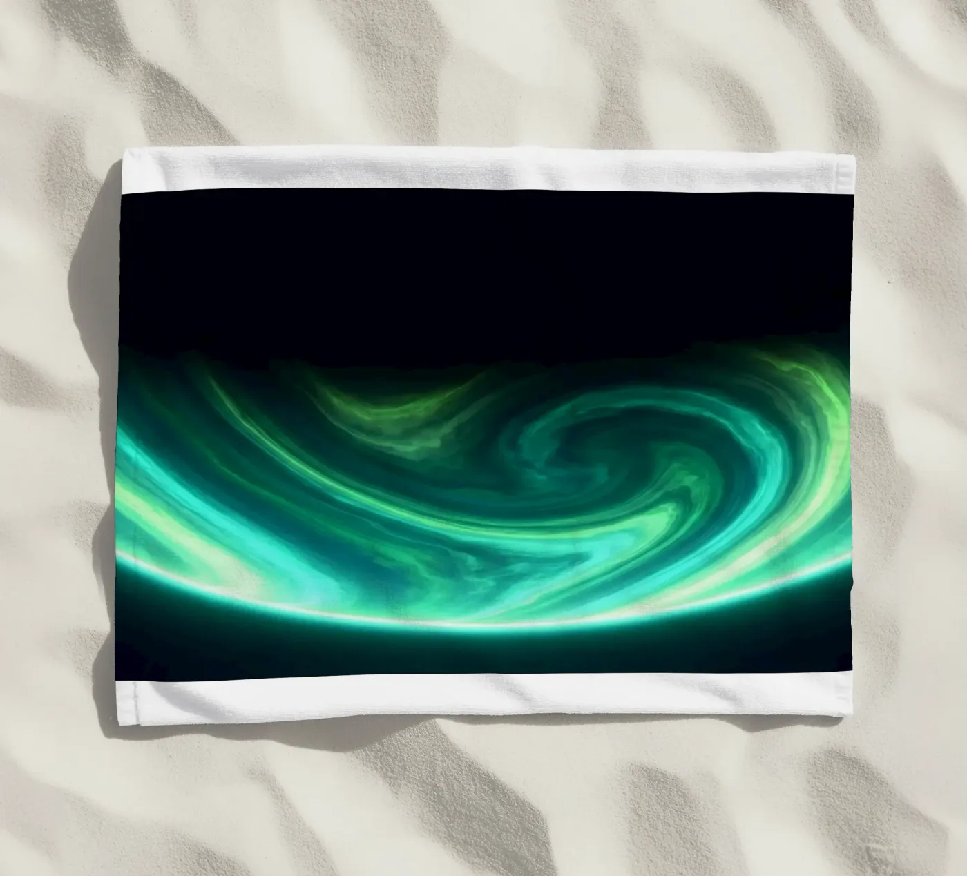 G R E E N strandhanddoek van Stellar Dream Art