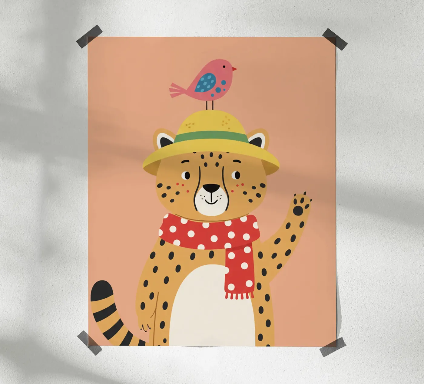 Cheetah - children's bedroom poster de The Little Animals Club