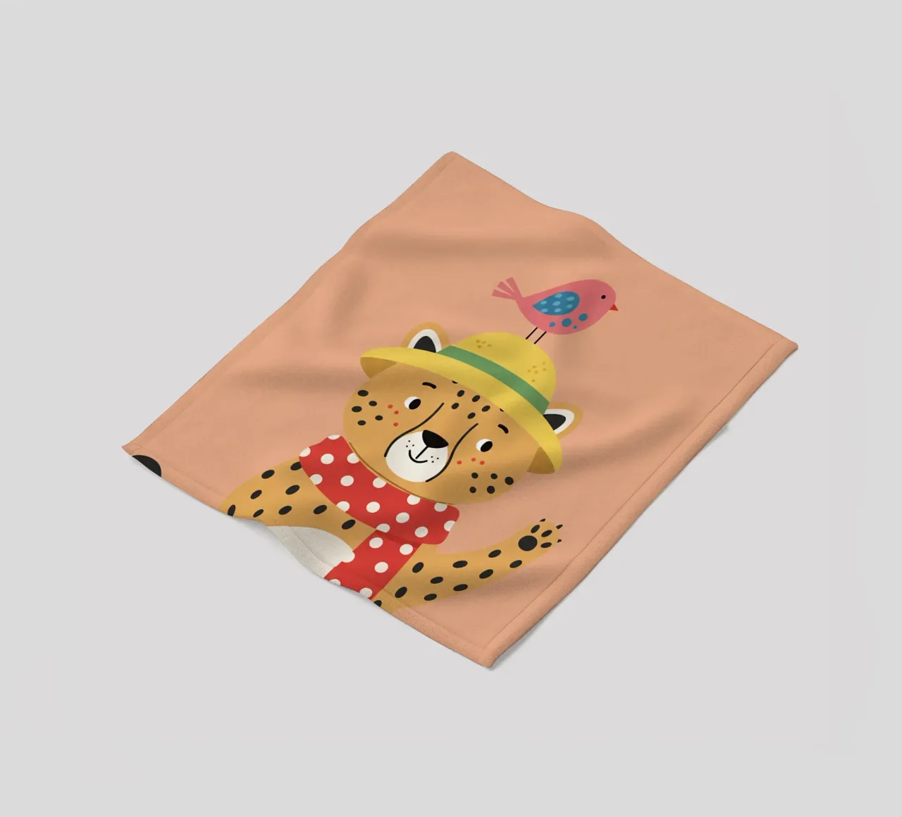 Cheetah - Kinderzimmer Fleecedecke von The Little Animals Club