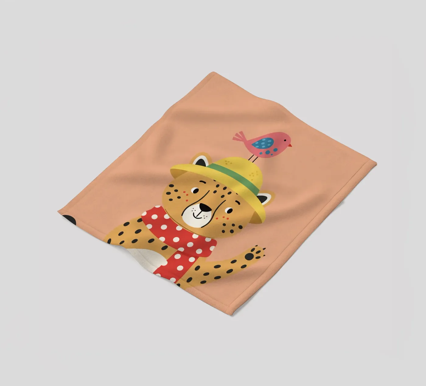 Guépard - chambre d'enfant plaid polaire de The Little Animals Club