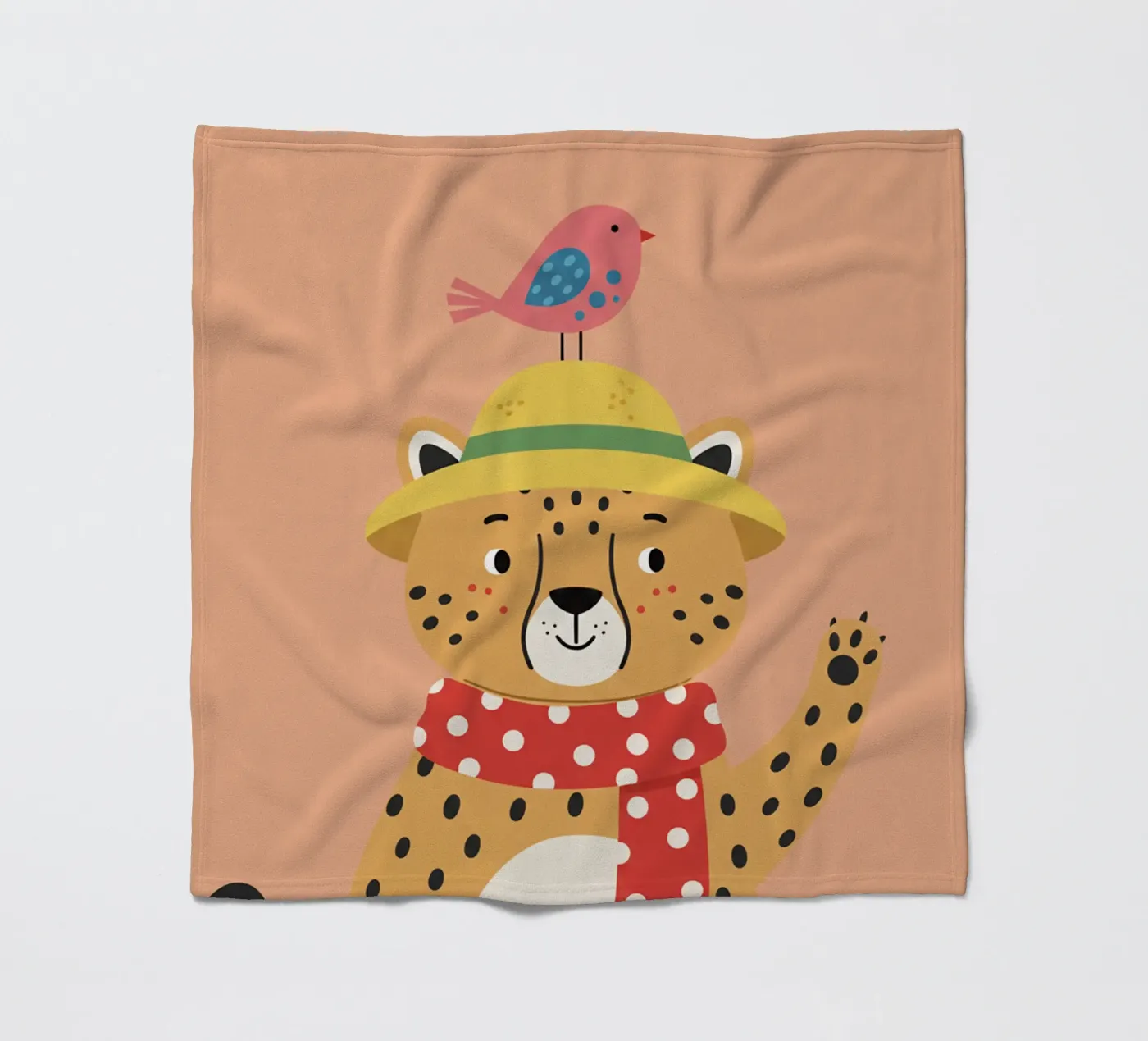 Guépard - chambre d'enfant plaid polaire de The Little Animals Club