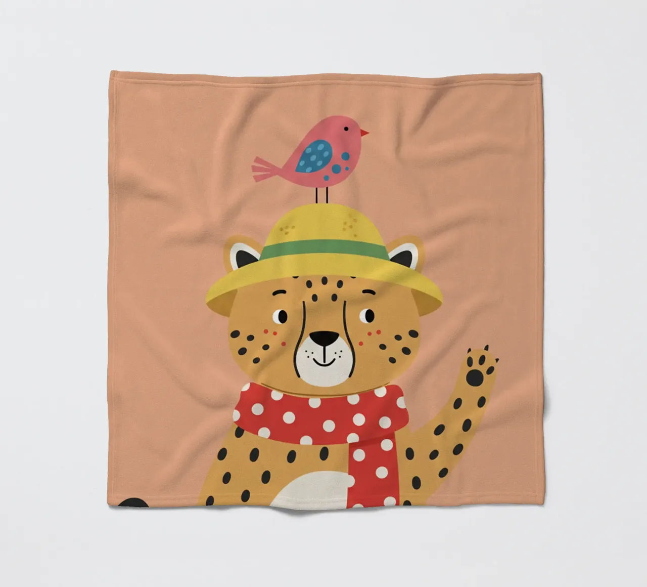 Cheetah - Kinderzimmer Fleecedecke von The Little Animals Club