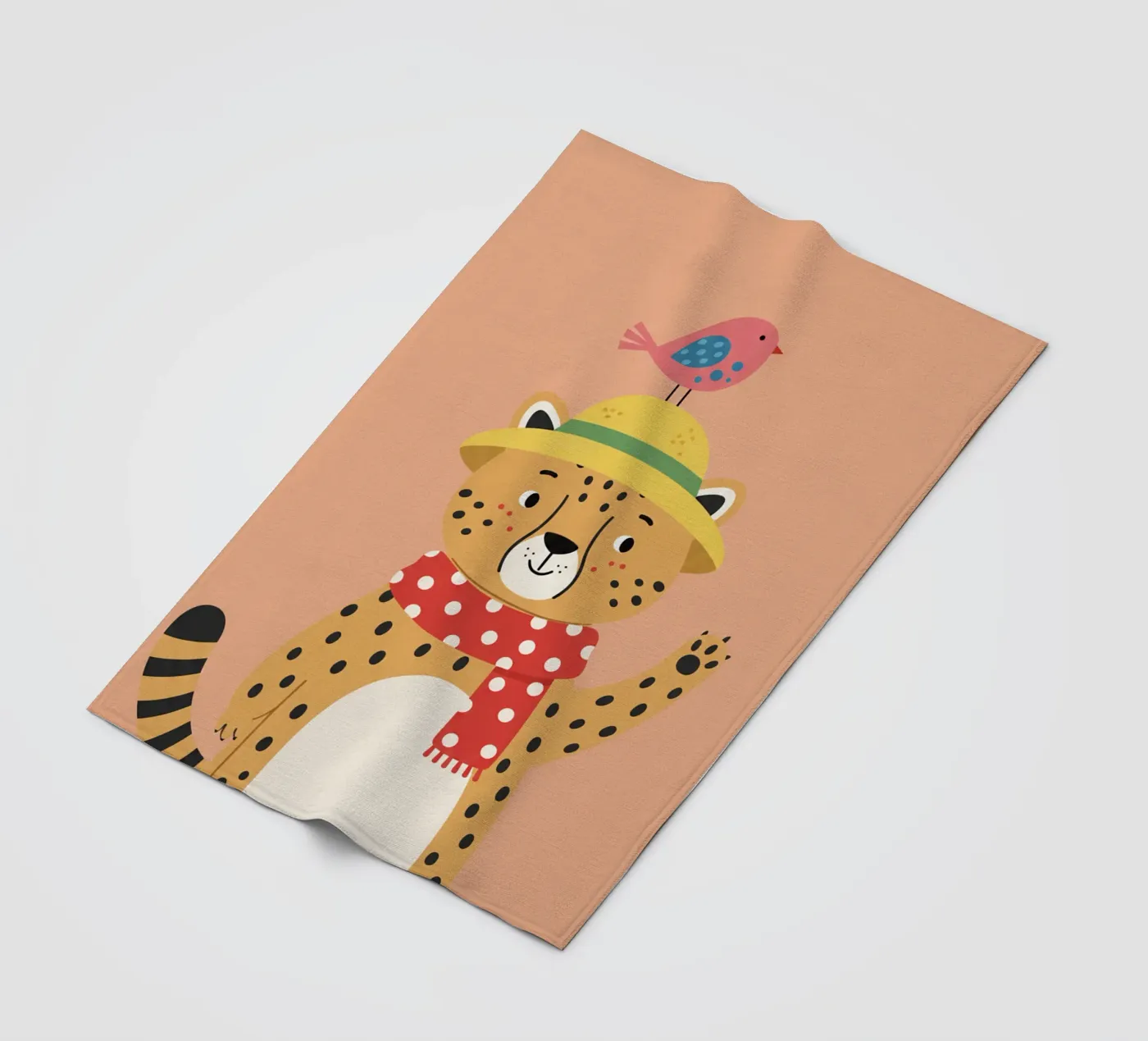 Guépard - chambre d'enfant plaid polaire de The Little Animals Club