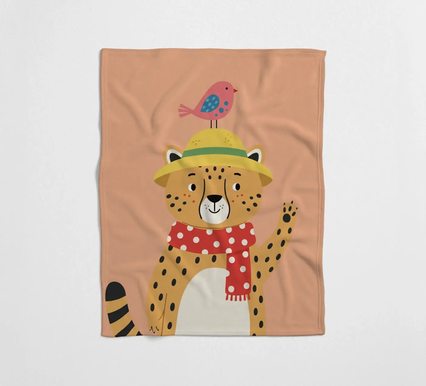 Guépard - chambre d'enfant plaid polaire de The Little Animals Club