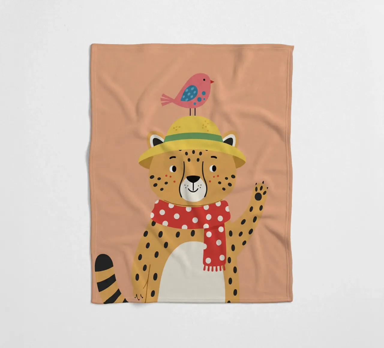 Cheetah - Kinderzimmer Fleecedecke von The Little Animals Club