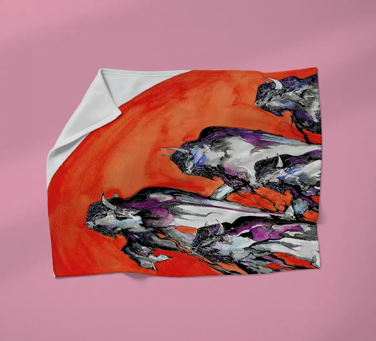 Out of a Rising Sun coperta in pile da Marc Allante