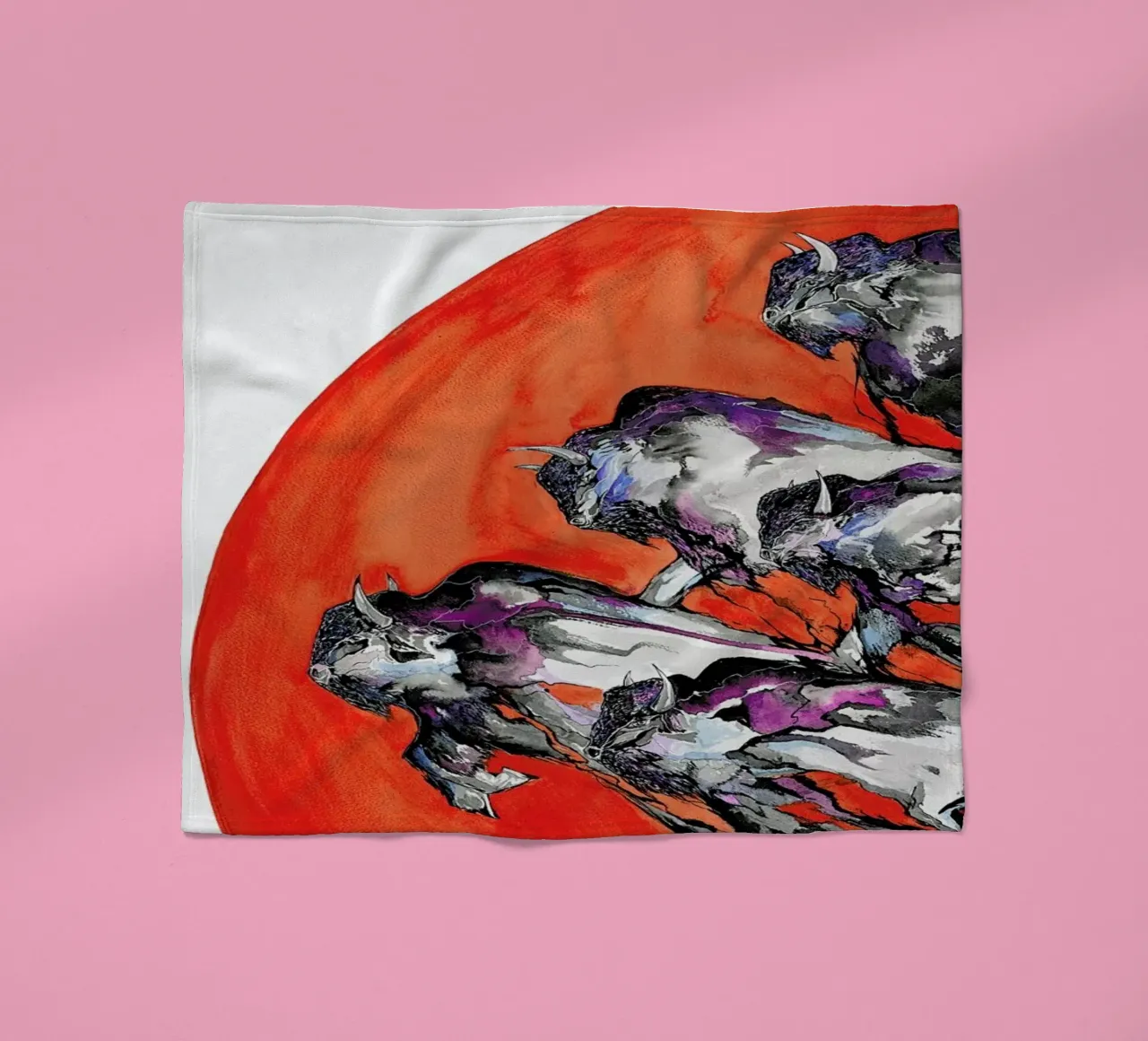 Out of a Rising Sun coperta in pile da Marc Allante