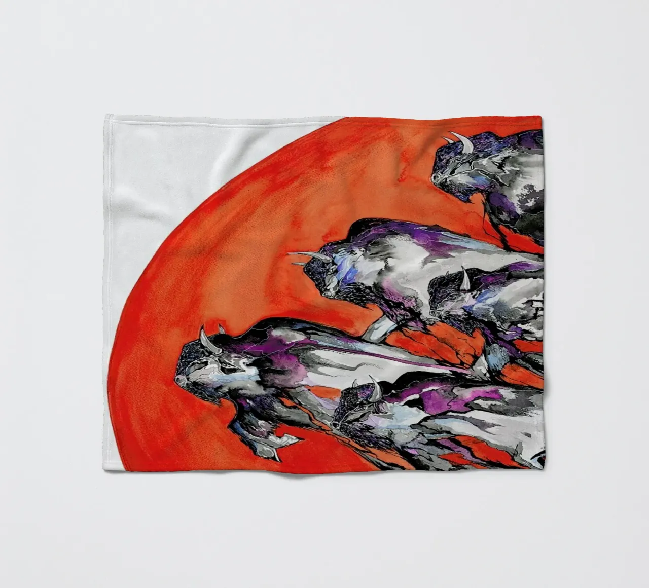 Out of a Rising Sun coperta in pile da Marc Allante