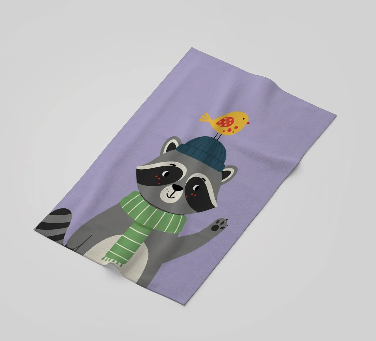 opossum - camera dei bambini telo mare da The Little Animals Club