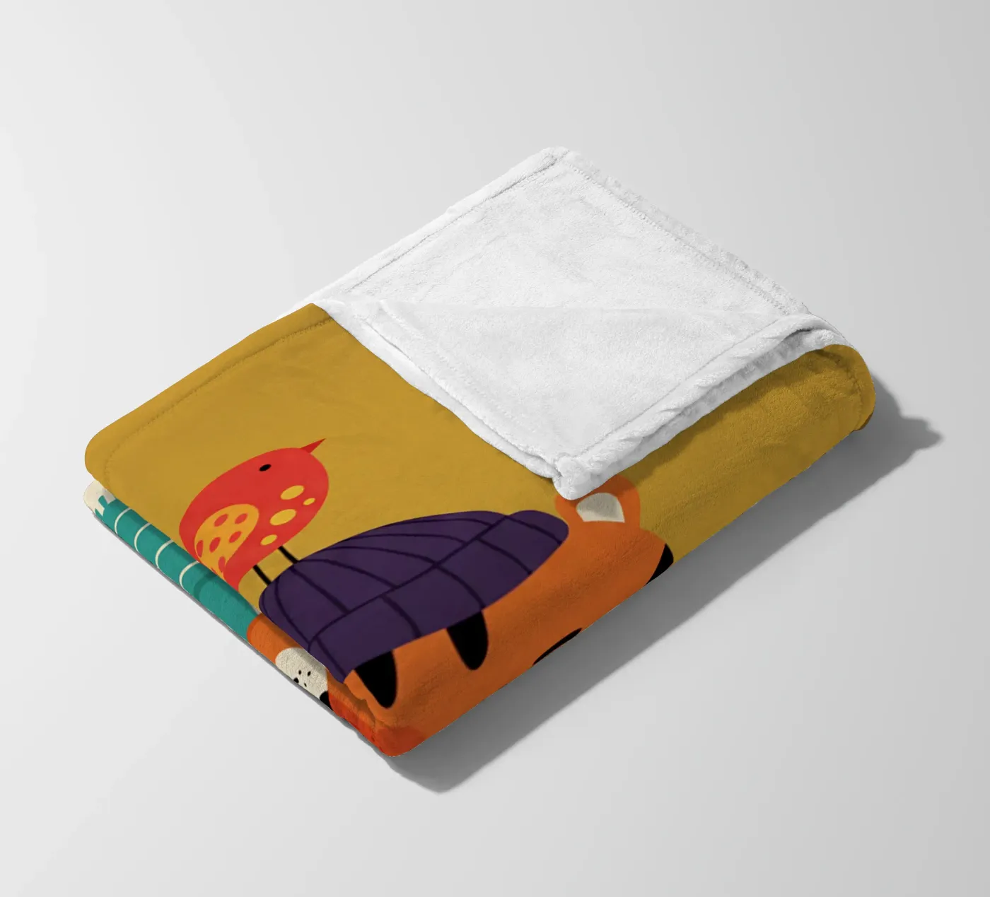tiger - children's bedroom fleece blanket by The Little Animals Club