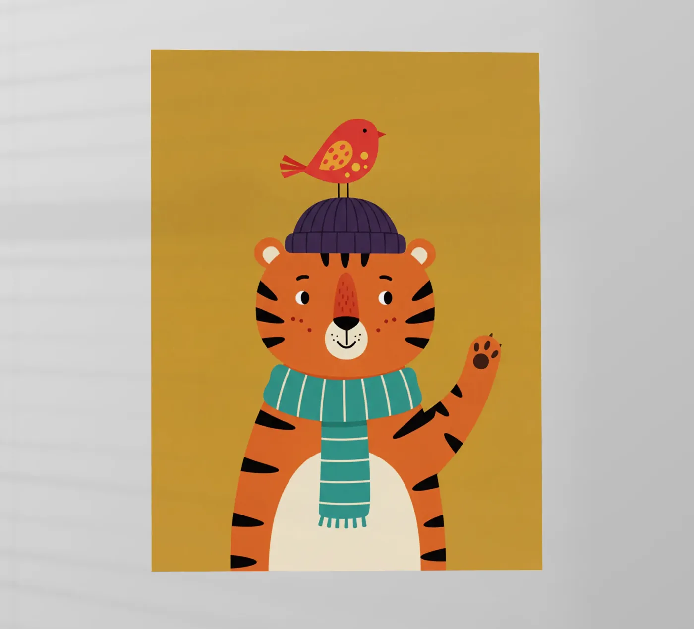 tigre - camera dei bambini pellicola backlit da The Little Animals Club