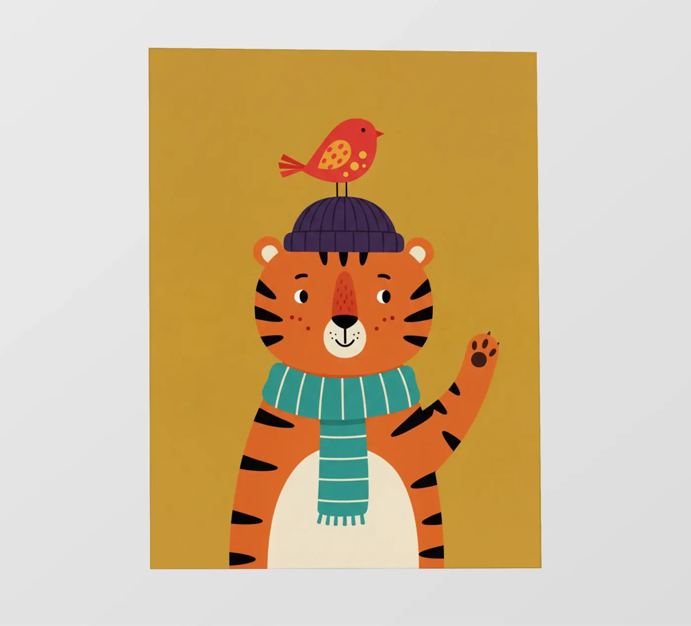 tigre - camera dei bambini pellicola backlit da The Little Animals Club