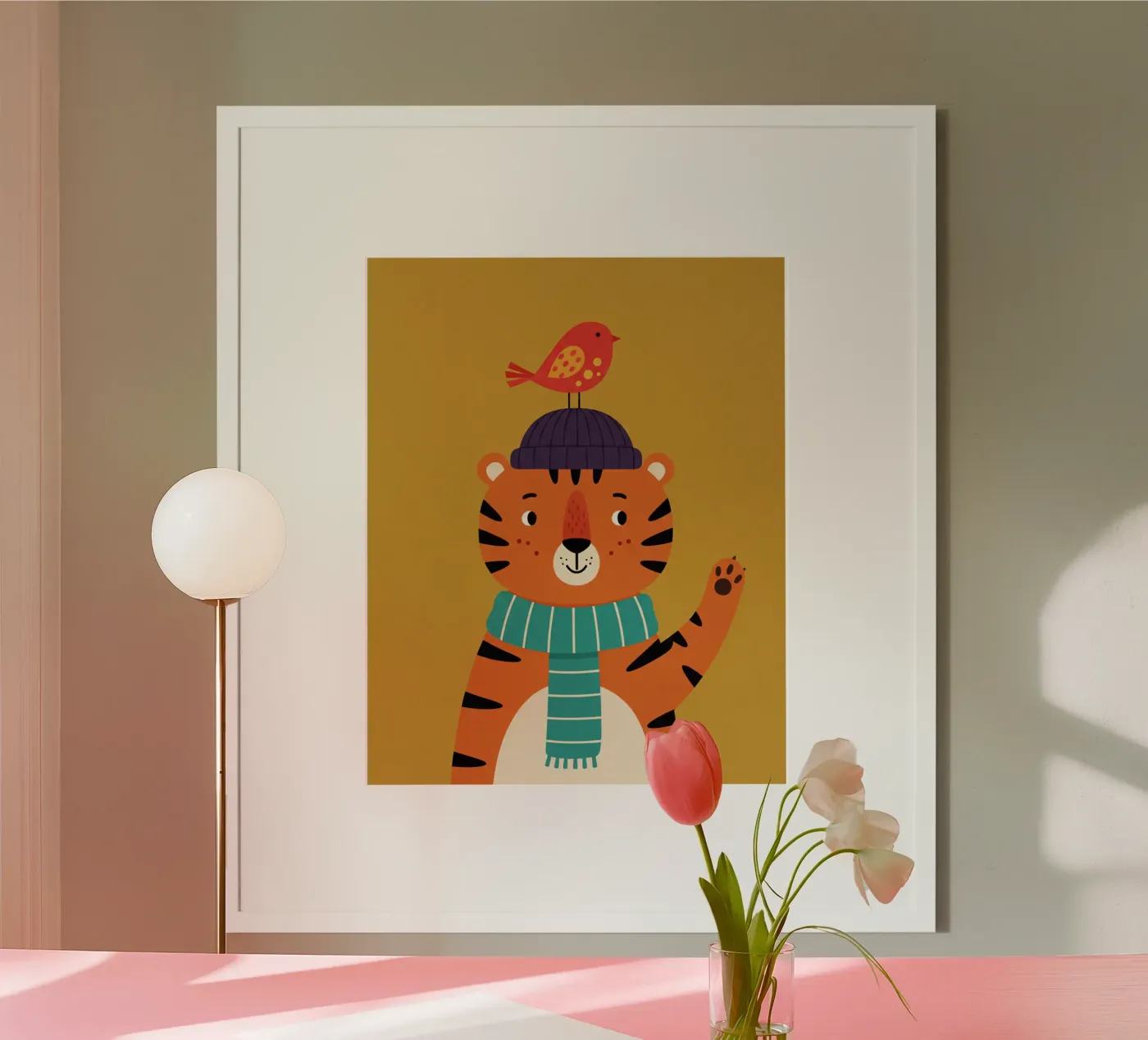 tiger - children's bedroom poster de The Little Animals Club