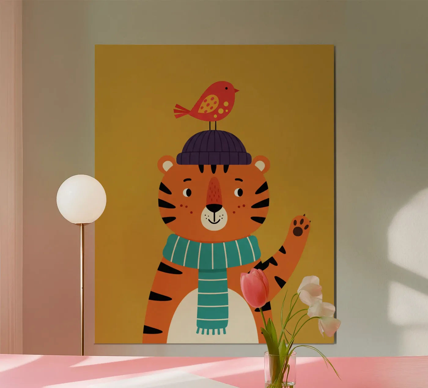 tiger - children's bedroom poster de The Little Animals Club