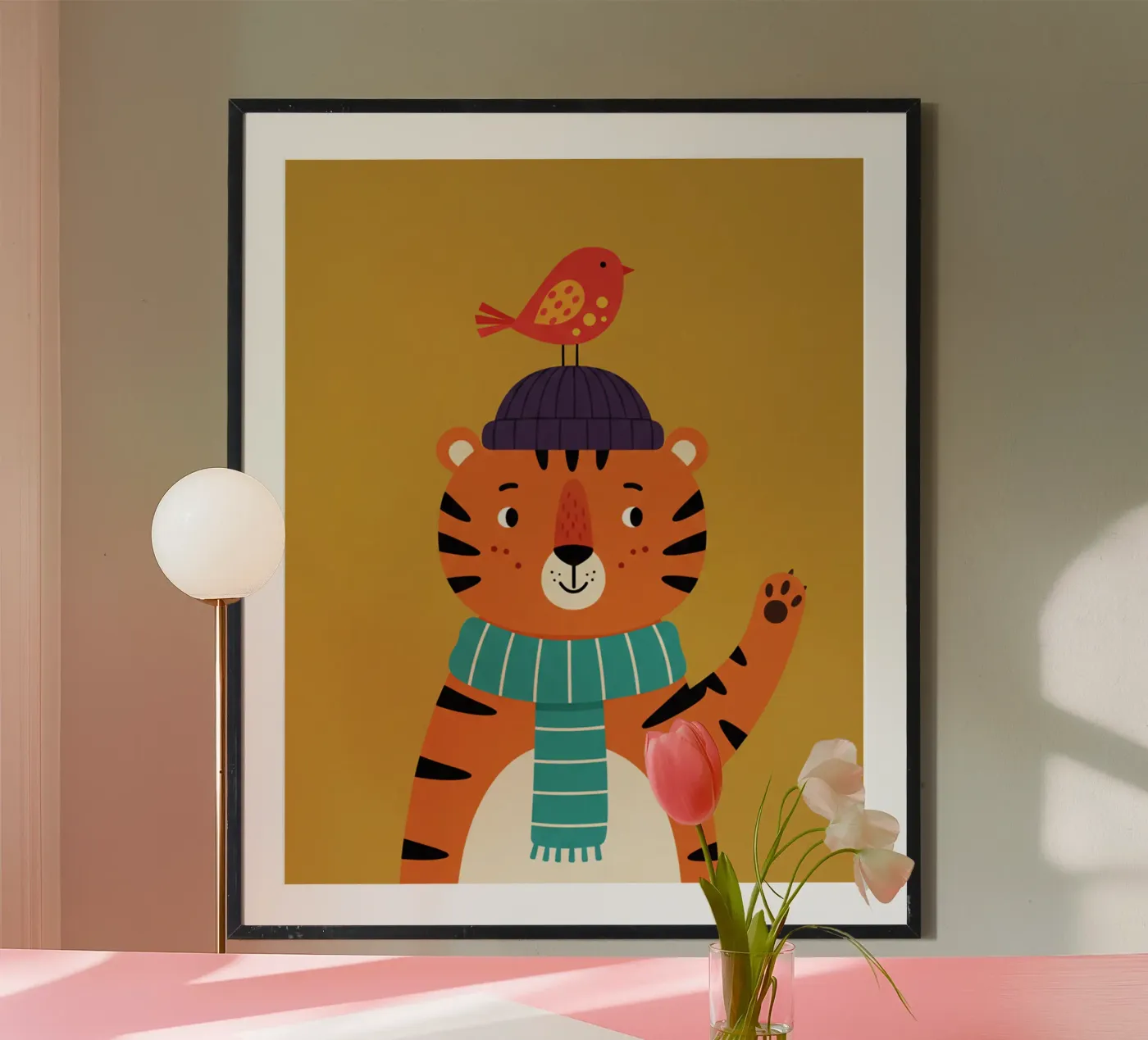 tiger - children's bedroom poster de The Little Animals Club