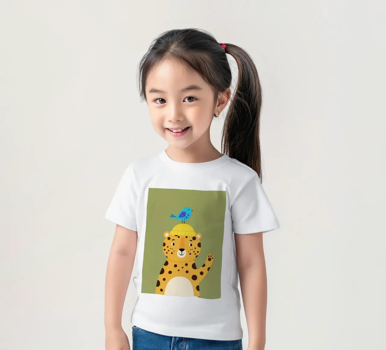 leopardo t-shirt bambini da The Little Animals Club