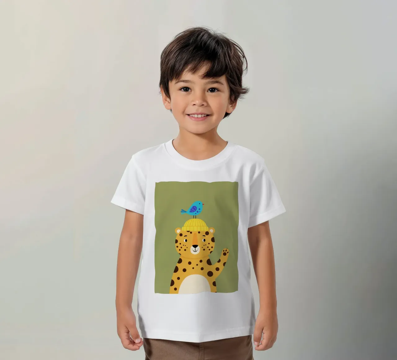leopardo t-shirt bambini da The Little Animals Club