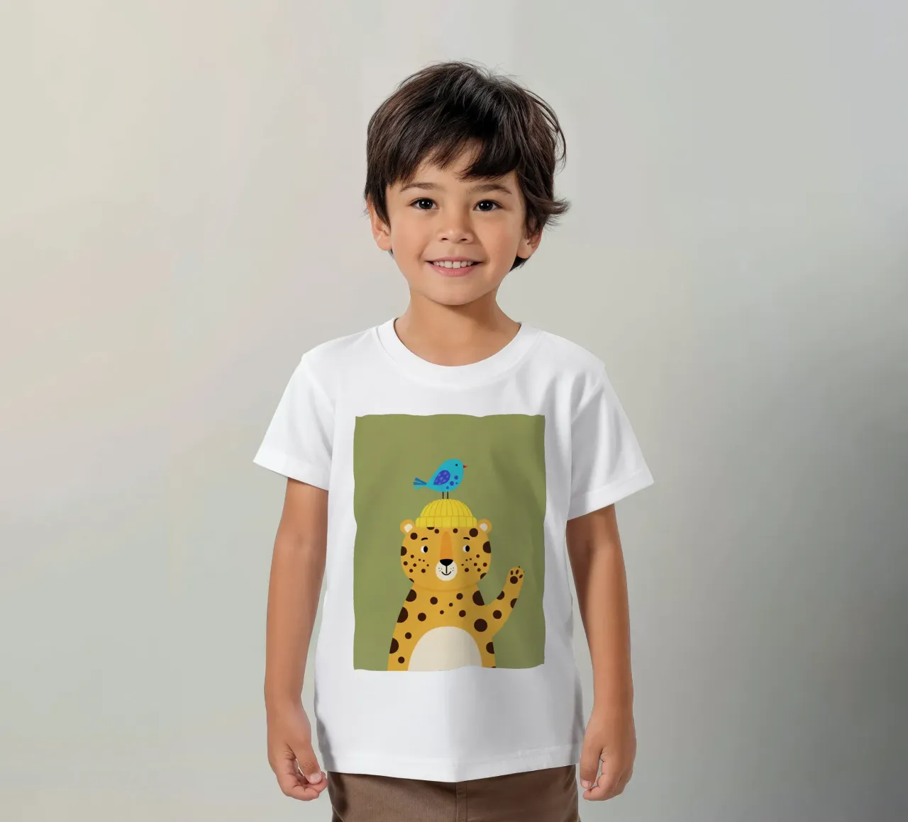leopardo t-shirt bambini da The Little Animals Club