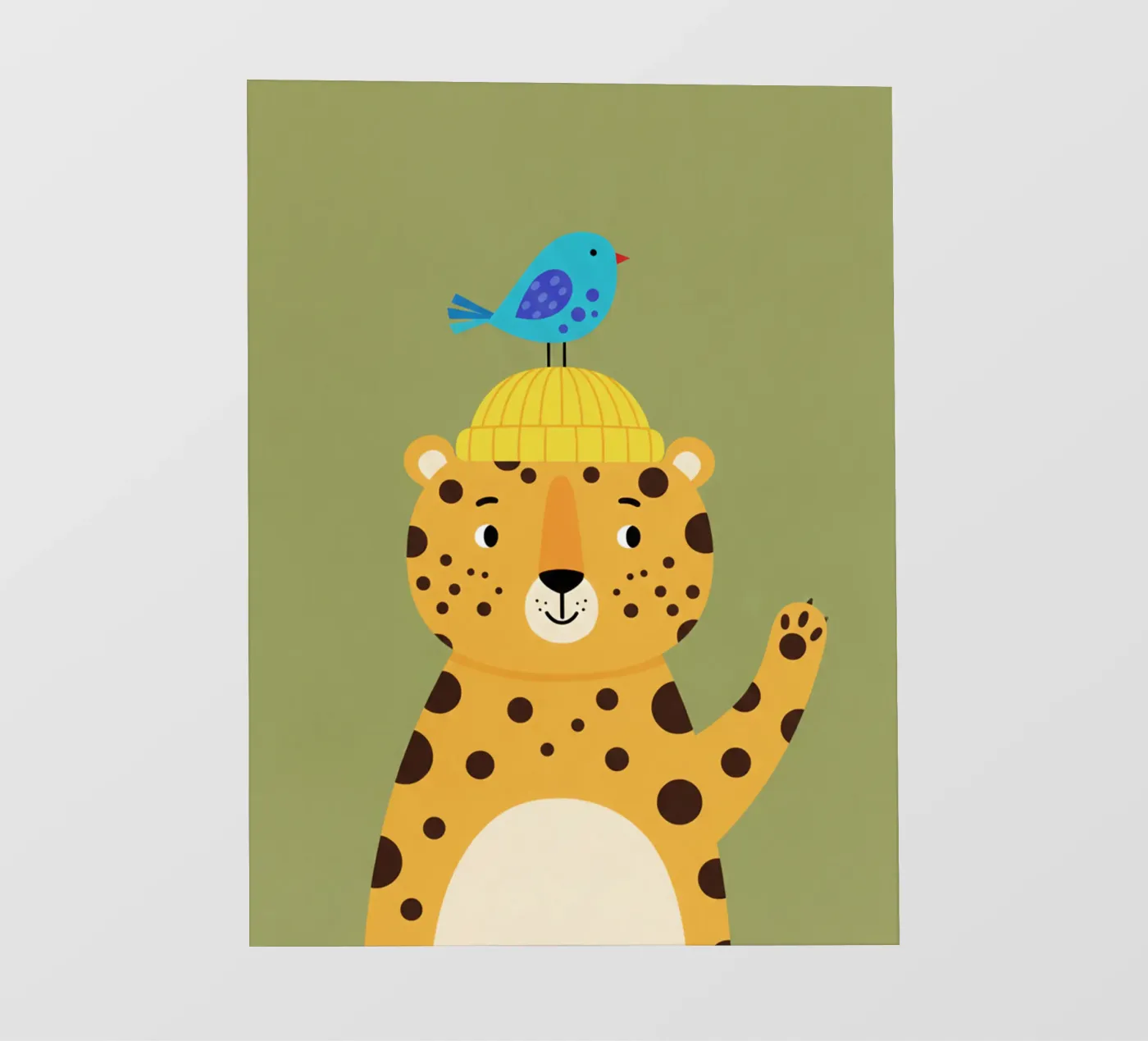 leopard - children's bedroom papier peint photo de The Little Animals Club