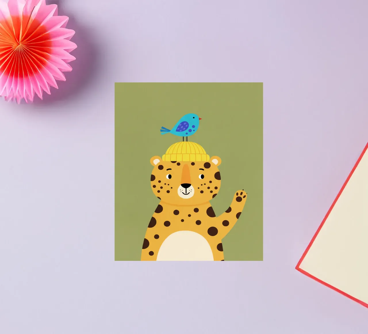 leopard sticker by The Little Animals Club