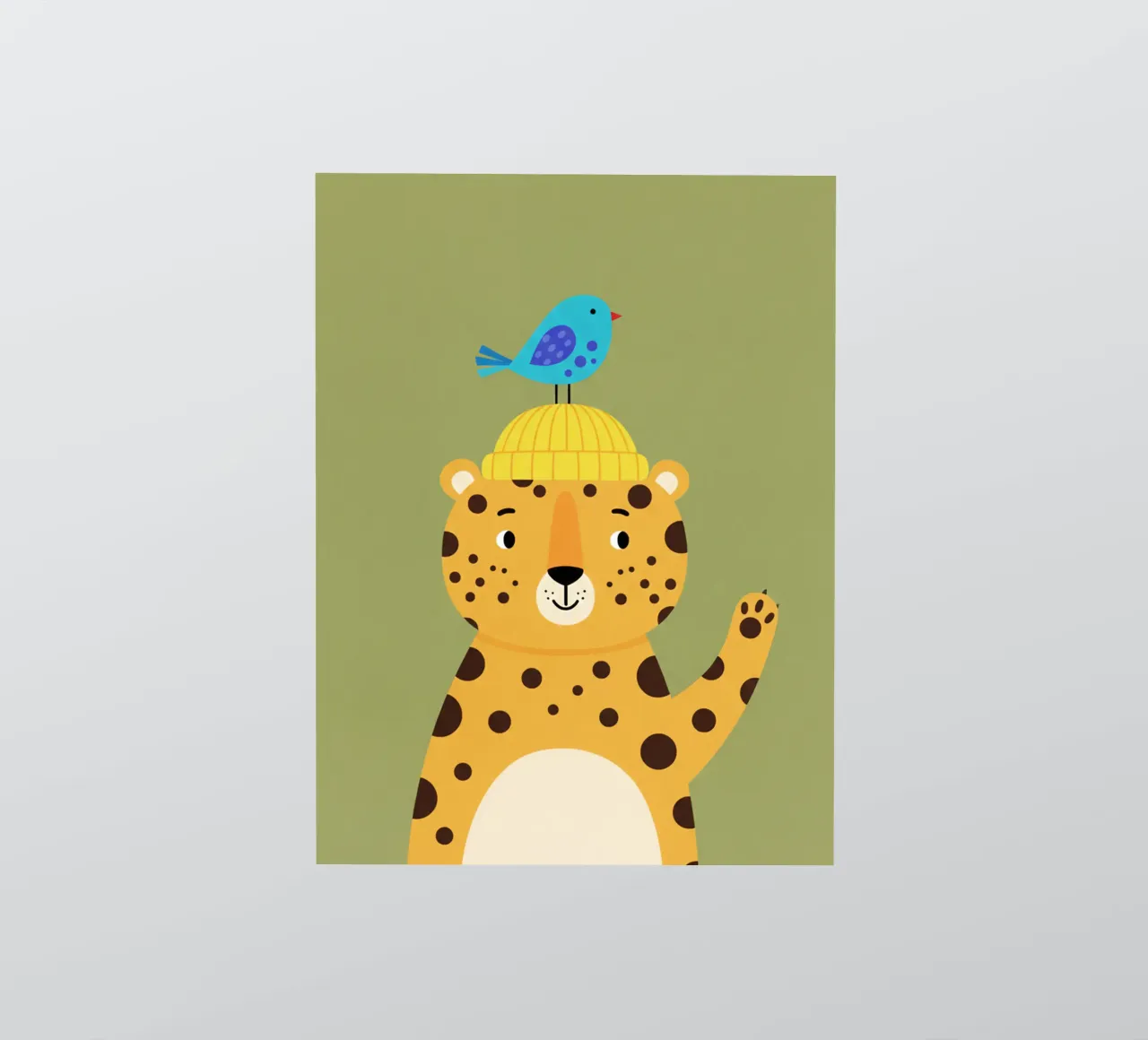 leopard sticker by The Little Animals Club