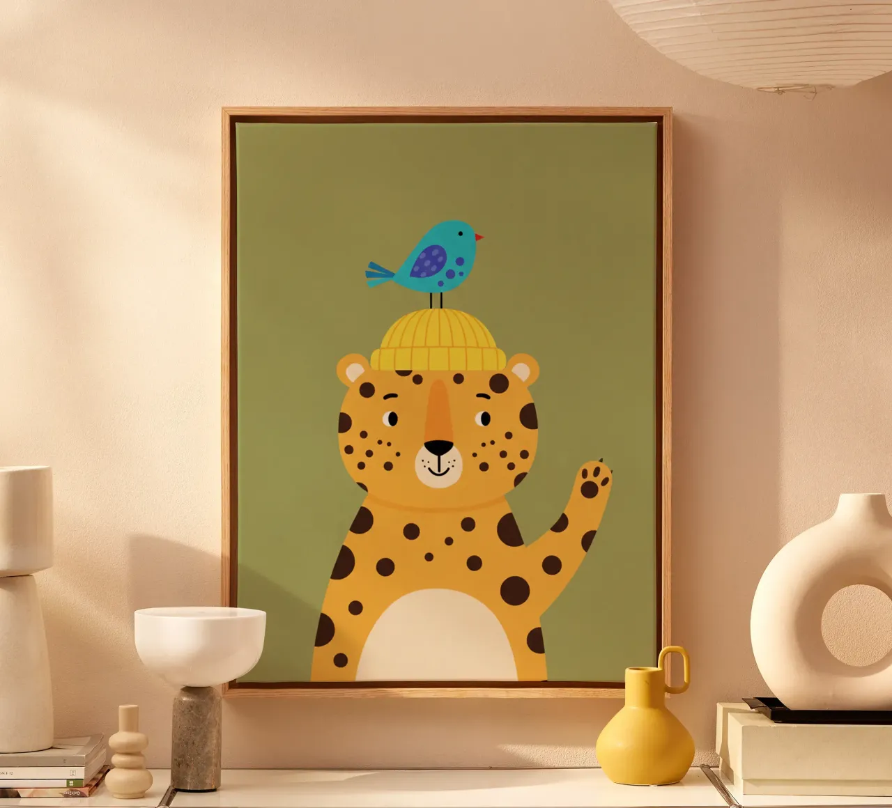 leopard canvas by The Little Animals Club