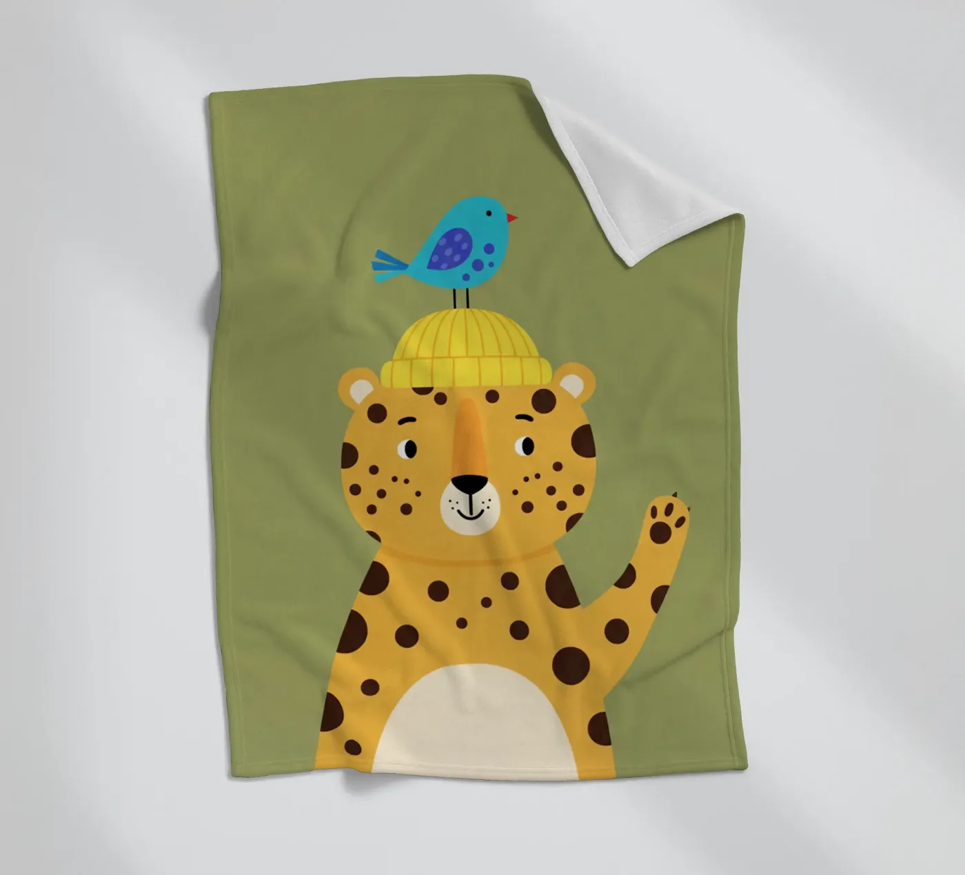 leopard - children's bedroom coperta in pile da The Little Animals Club