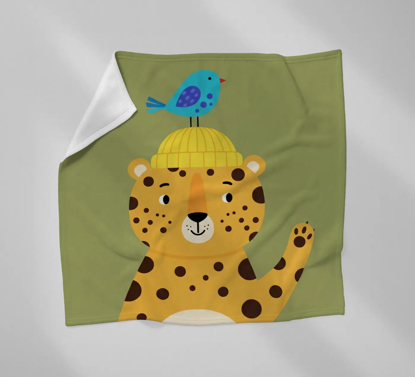 leopard - children's bedroom coperta in pile da The Little Animals Club
