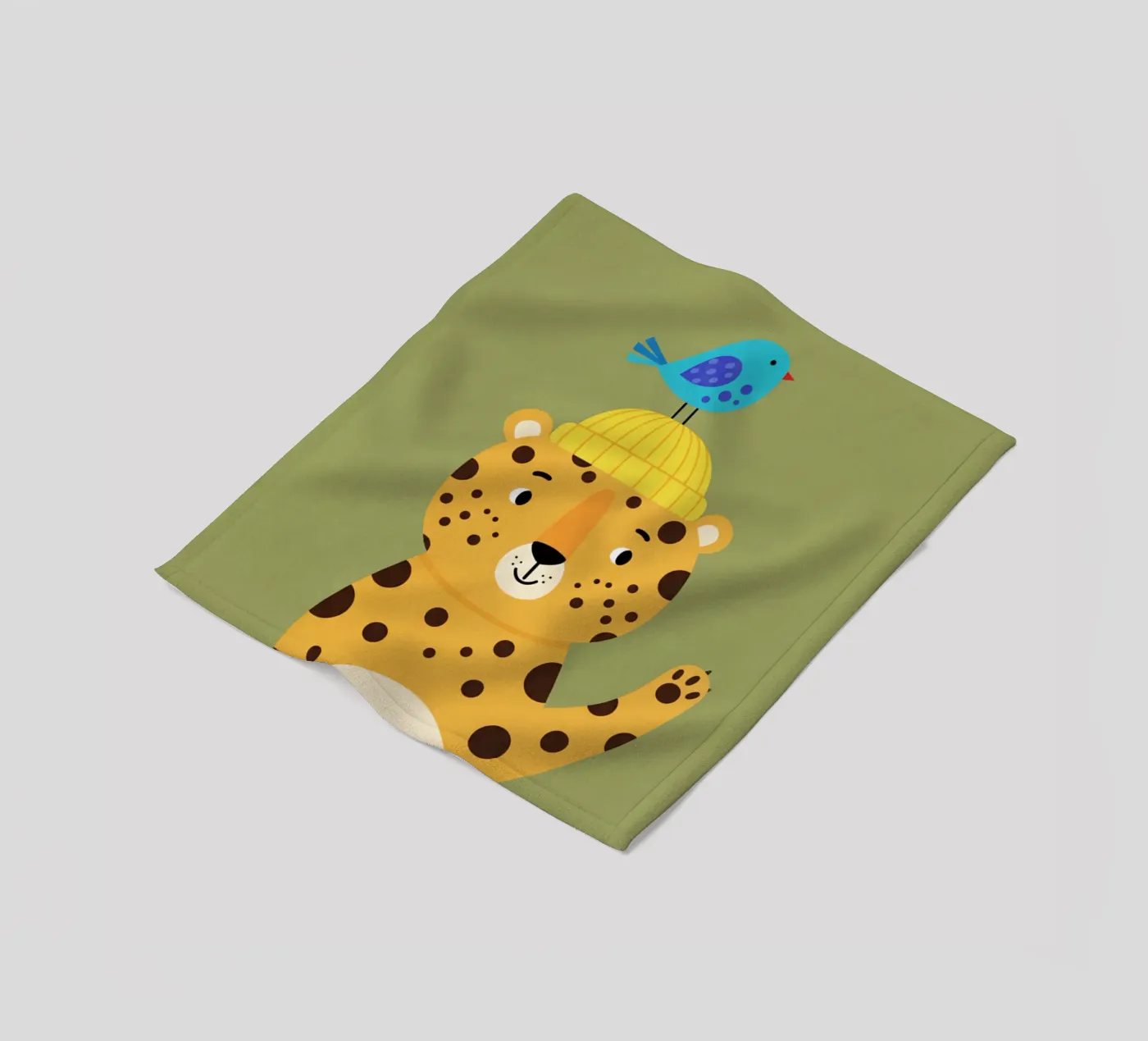 leopard - children's bedroom coperta in pile da The Little Animals Club