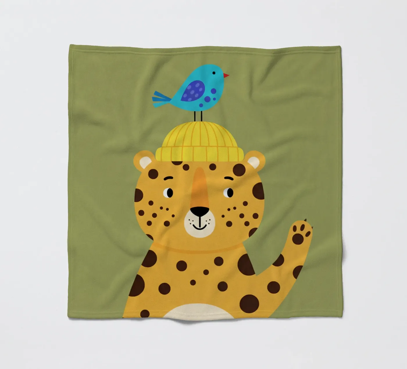 leopard - children's bedroom coperta in pile da The Little Animals Club
