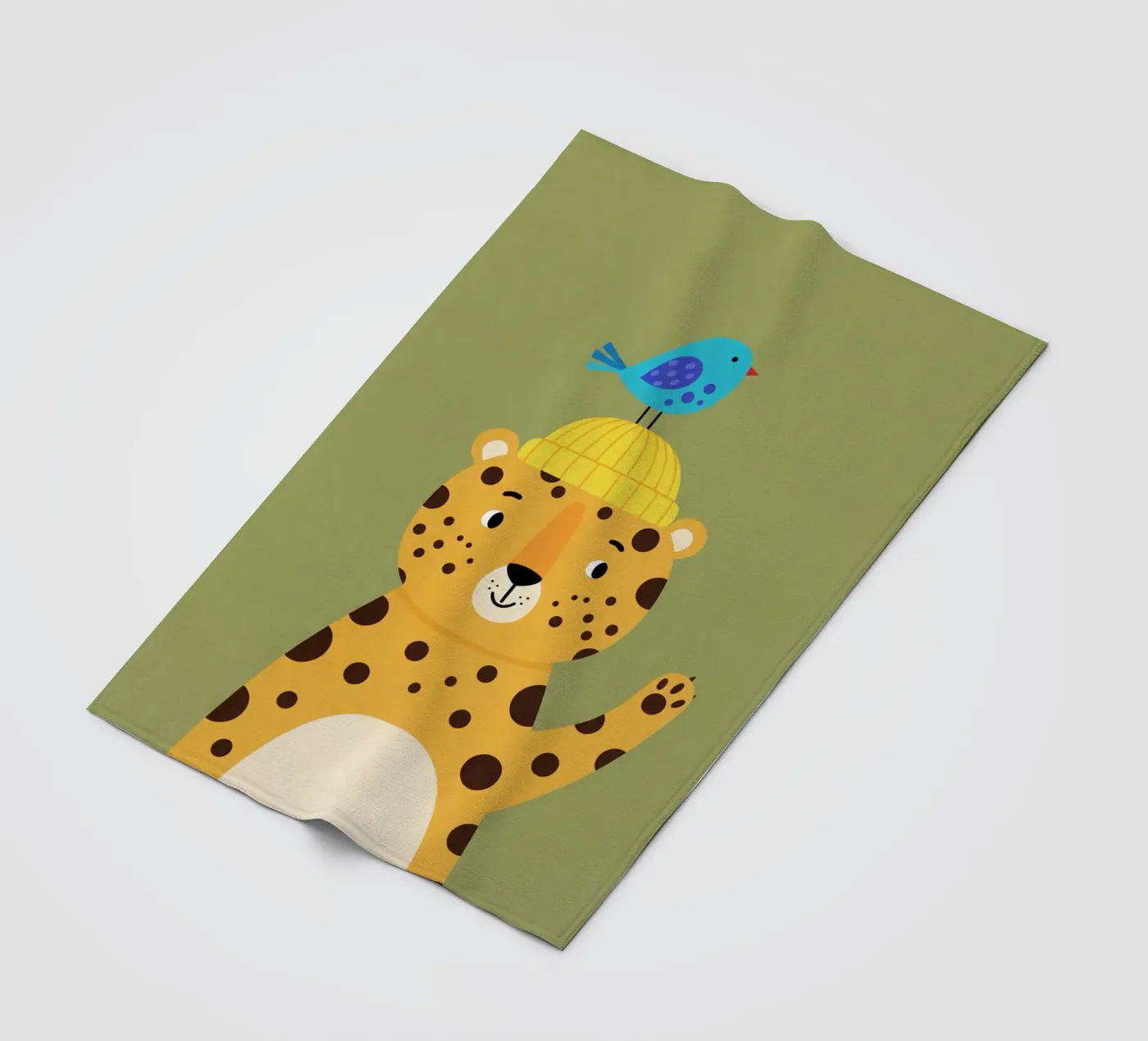 leopard - children's bedroom coperta in pile da The Little Animals Club