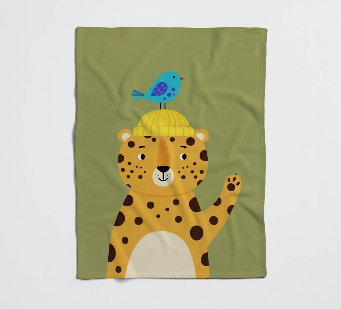 leopard - children's bedroom coperta in pile da The Little Animals Club